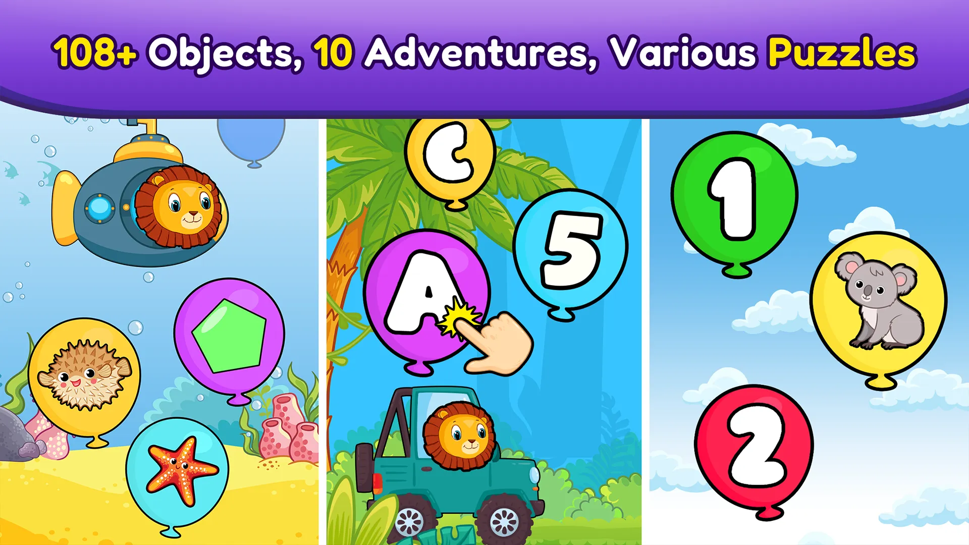 Balloon Pop Kids Learning Game | Indus Appstore | Screenshot