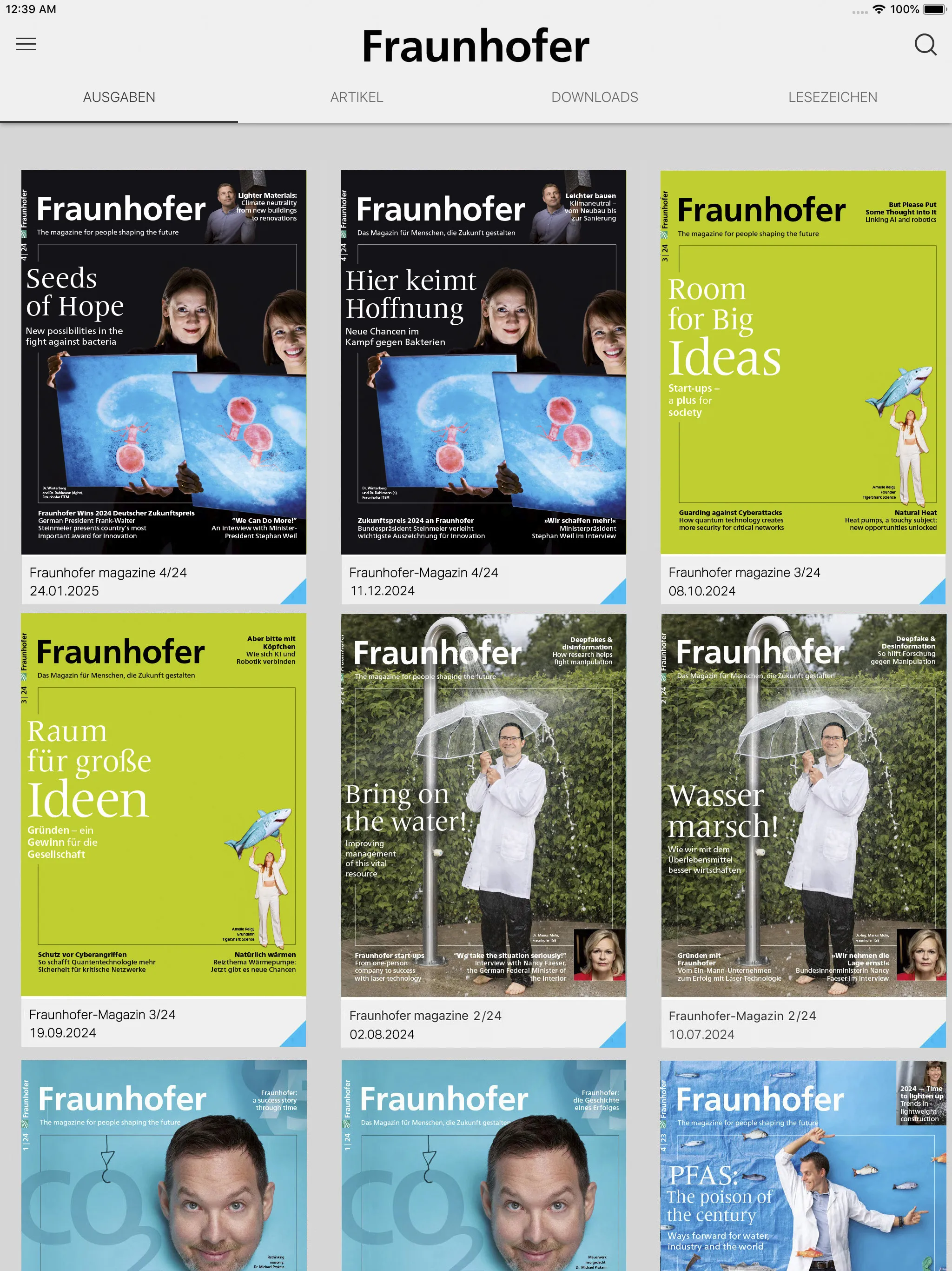 Fraunhofer-Magazin | Indus Appstore | Screenshot