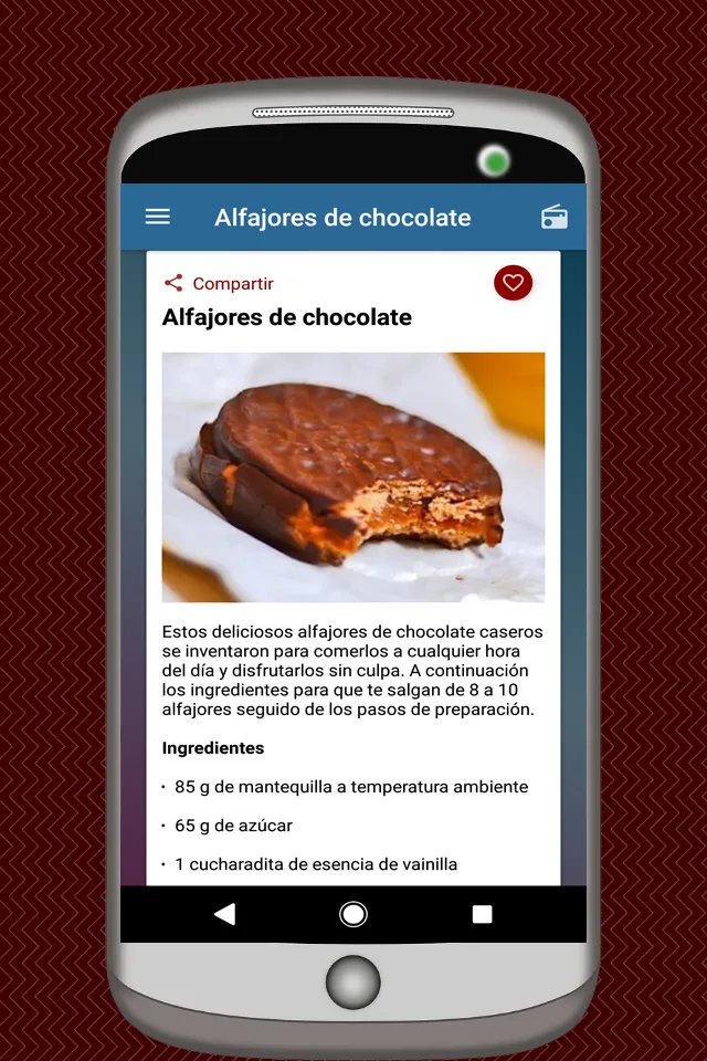 Recetas de Postres y Tortas | Indus Appstore | Screenshot