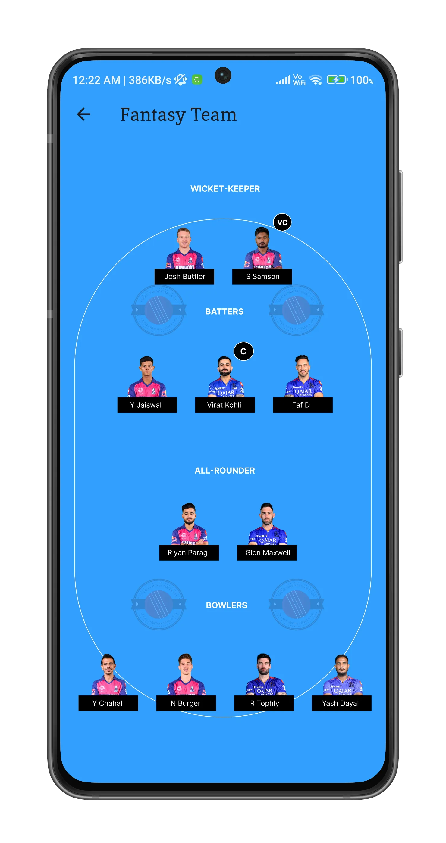 Cricket fantasy Tips & Teams | Indus Appstore | Screenshot