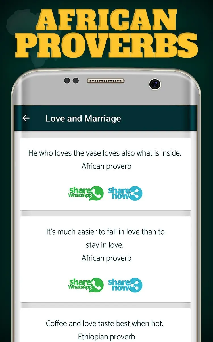 African quotes and proverbs | Indus Appstore | Screenshot