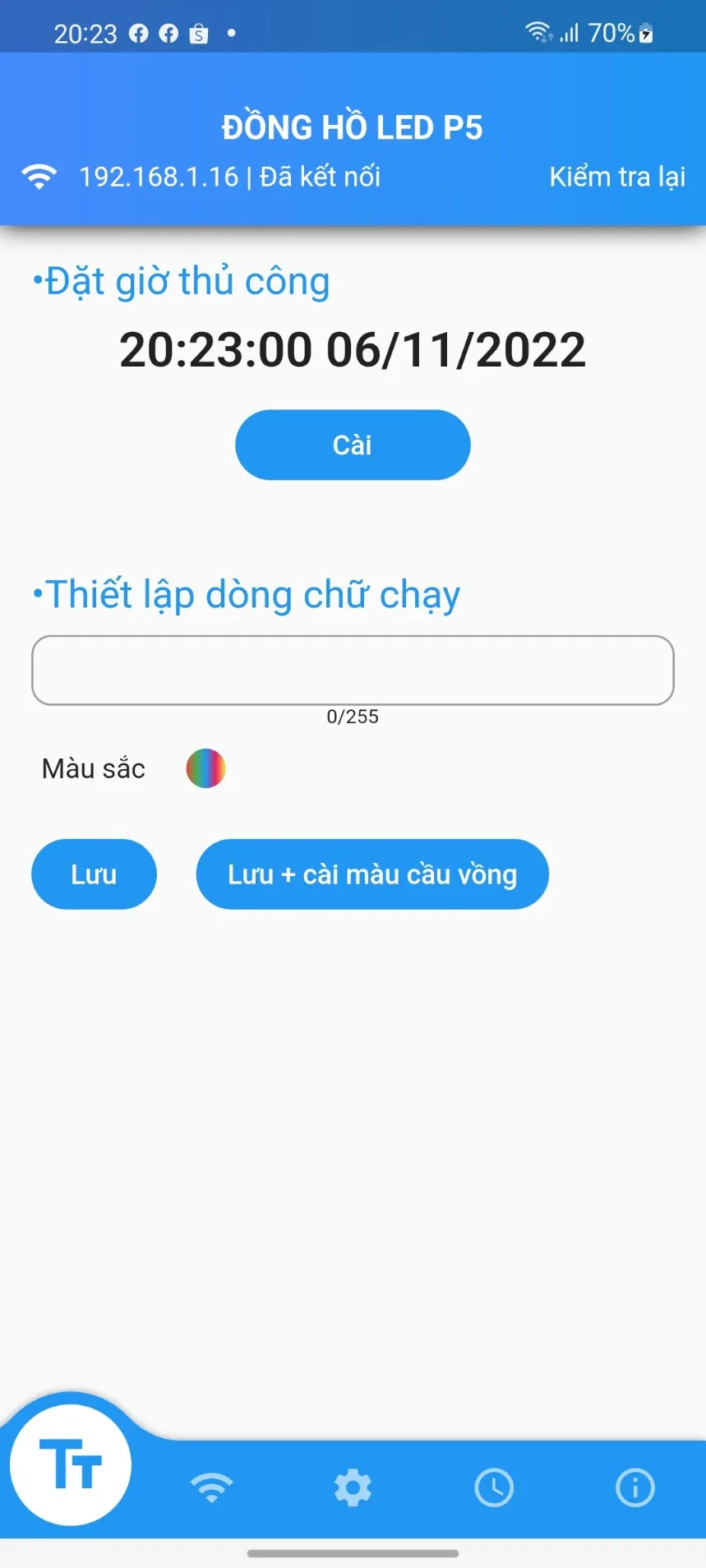 Đồng hồ led p5 | Indus Appstore | Screenshot