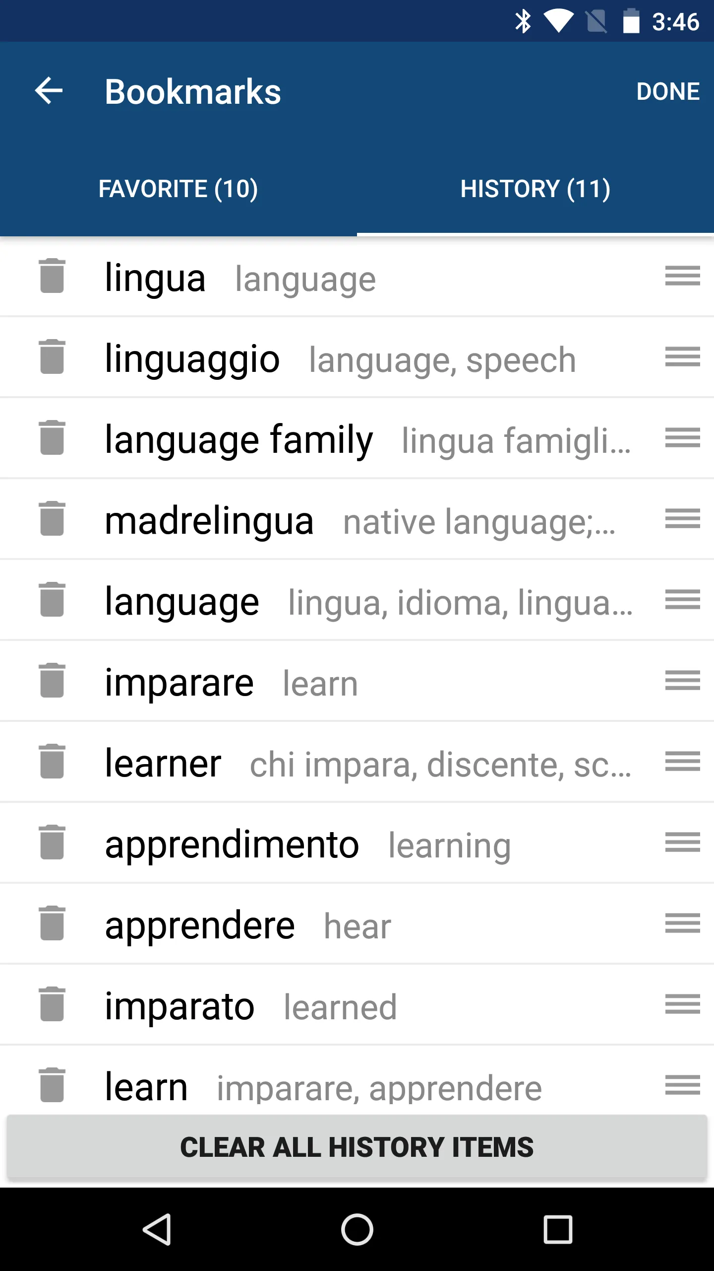 Italian English Dictionary | Indus Appstore | Screenshot