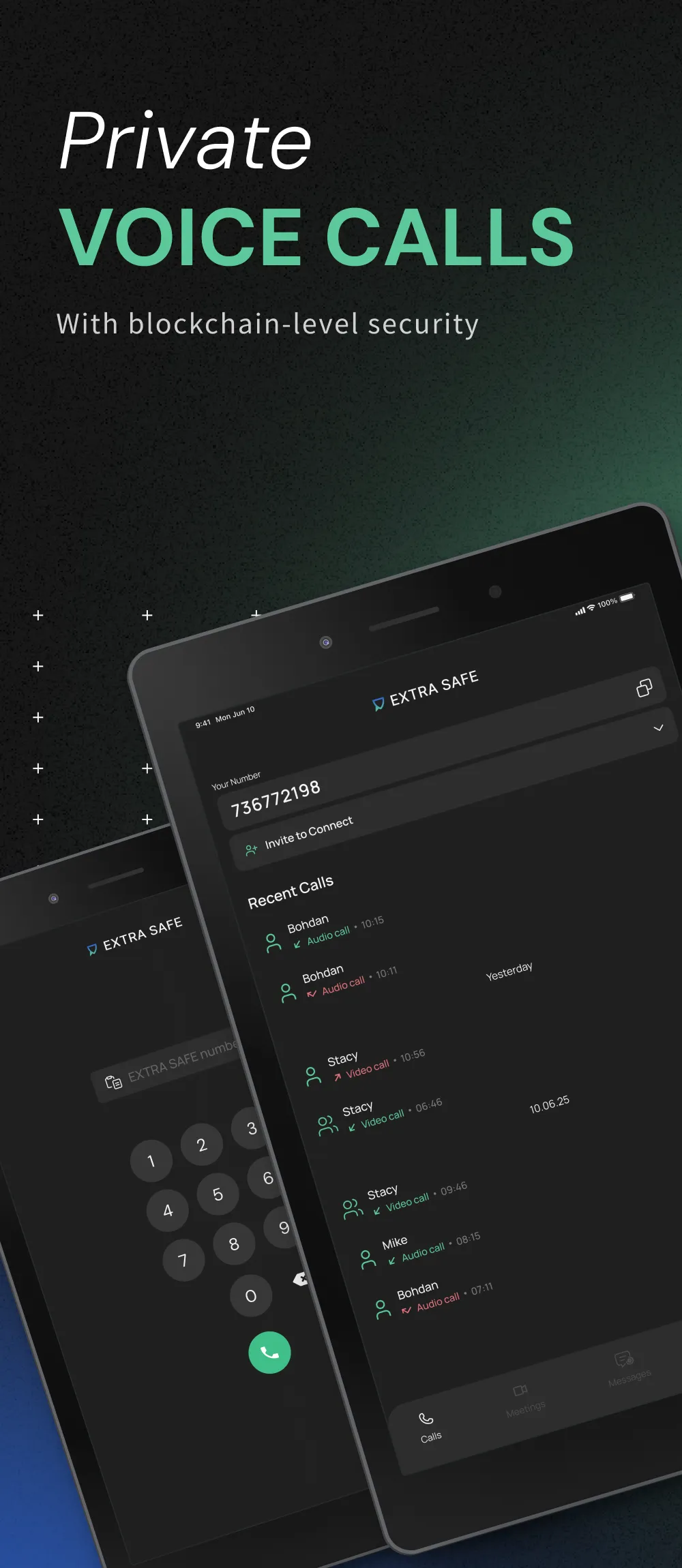 EXTRA SAFE: Private P2P Calls | Indus Appstore | Screenshot