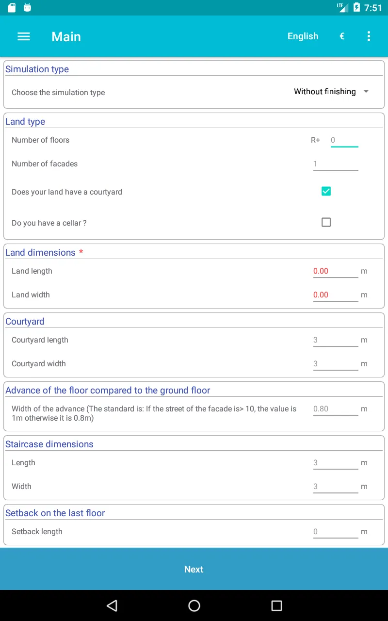 Construction price simulator | Indus Appstore | Screenshot