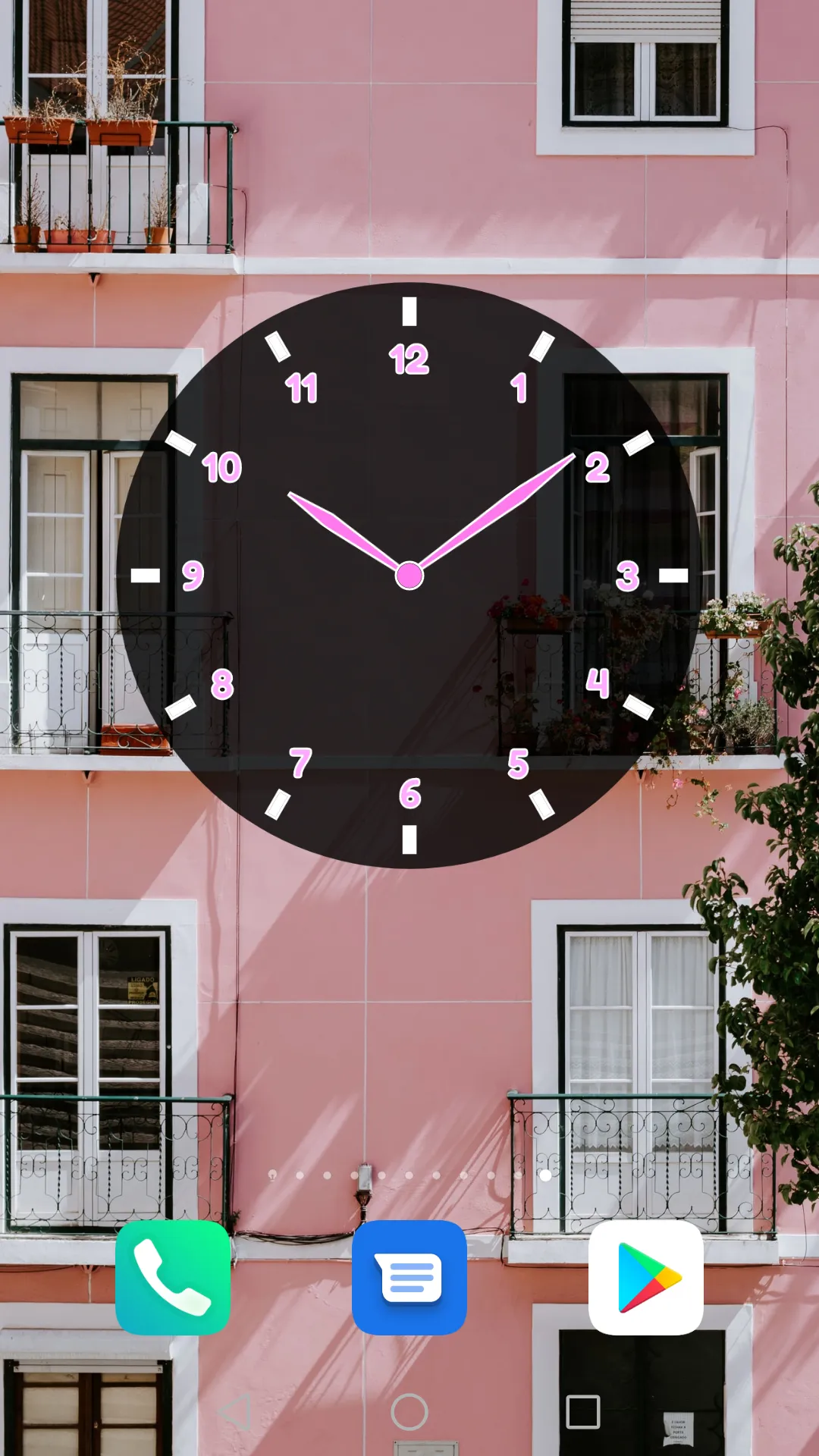 Analog Clock Widget Colored | Indus Appstore | Screenshot