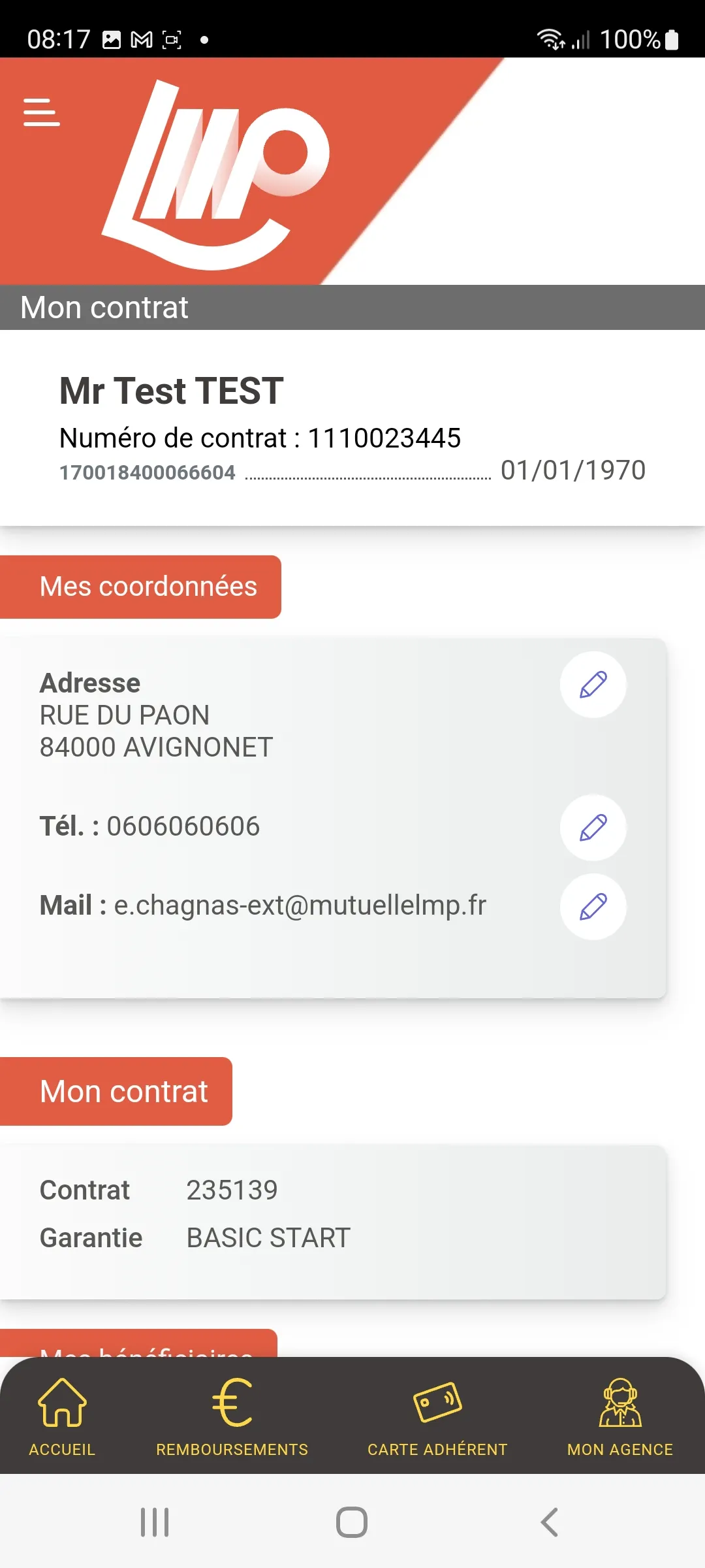 Mutuelle LMP | Indus Appstore | Screenshot