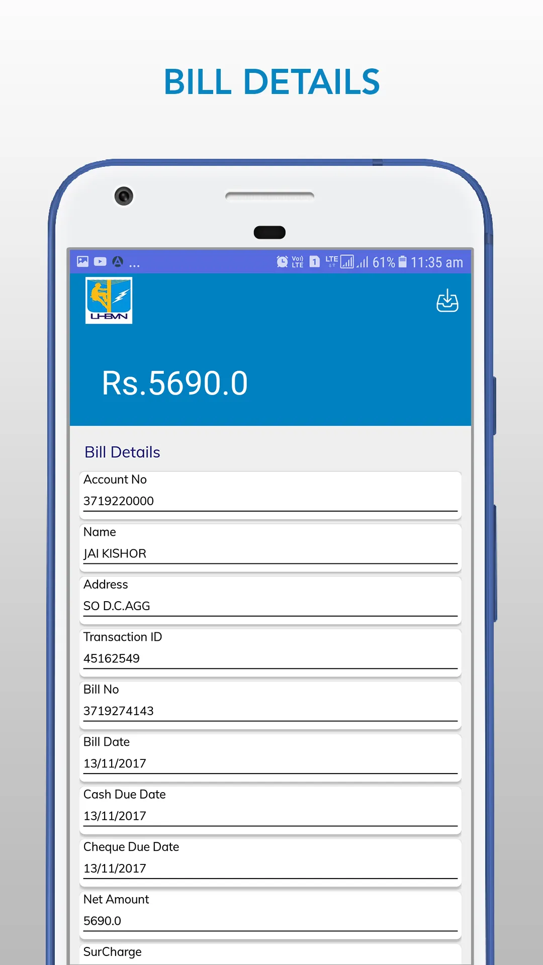 UHBVN Electricity Bill Payment | Indus Appstore | Screenshot