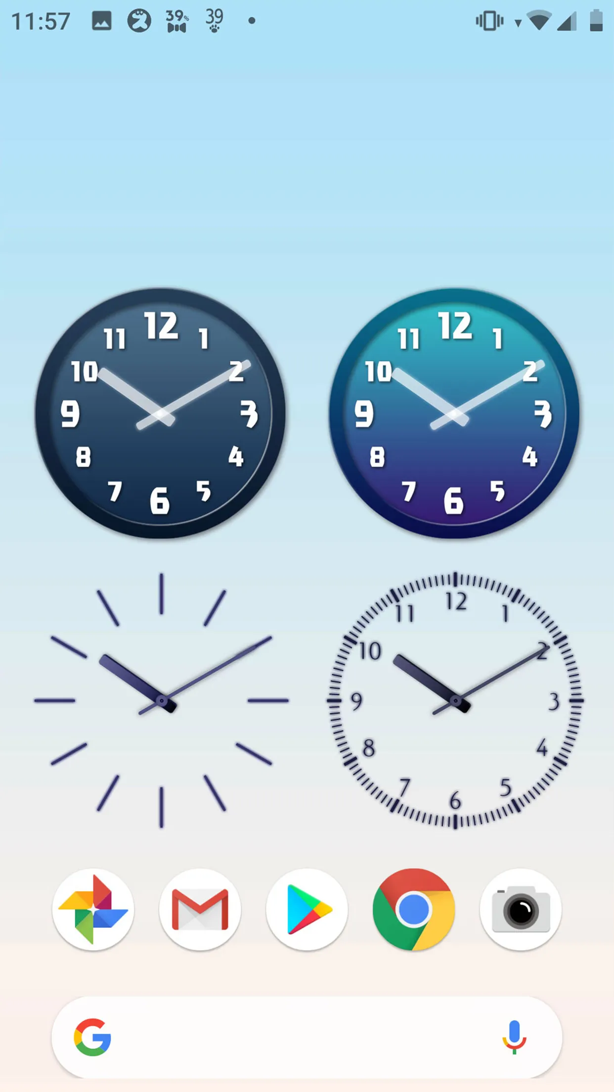 Analog clocks widget – simple | Indus Appstore | Screenshot