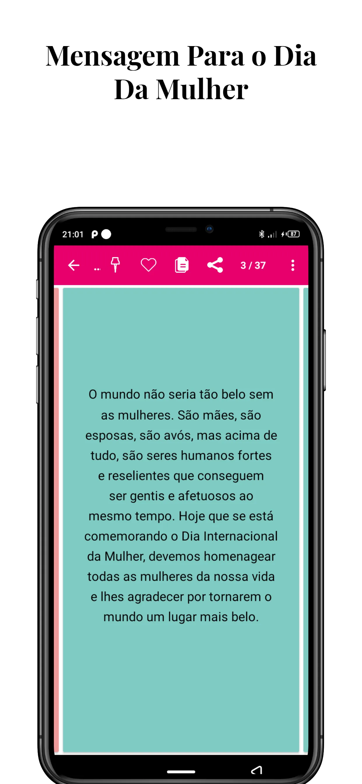 Mensagem Para o Dia Da Mulher | Indus Appstore | Screenshot