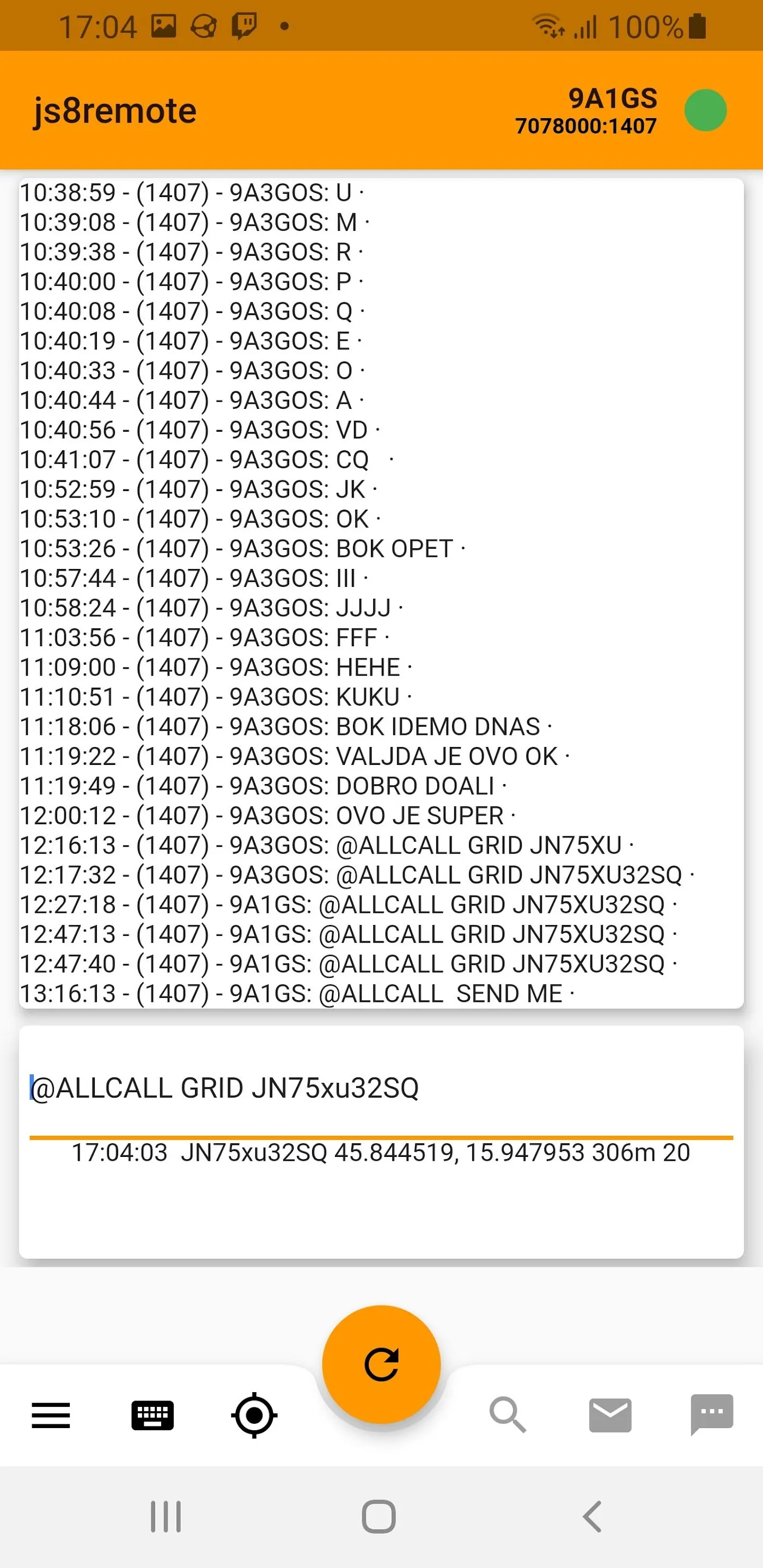 JS8 ham radio: js8remote for j | Indus Appstore | Screenshot