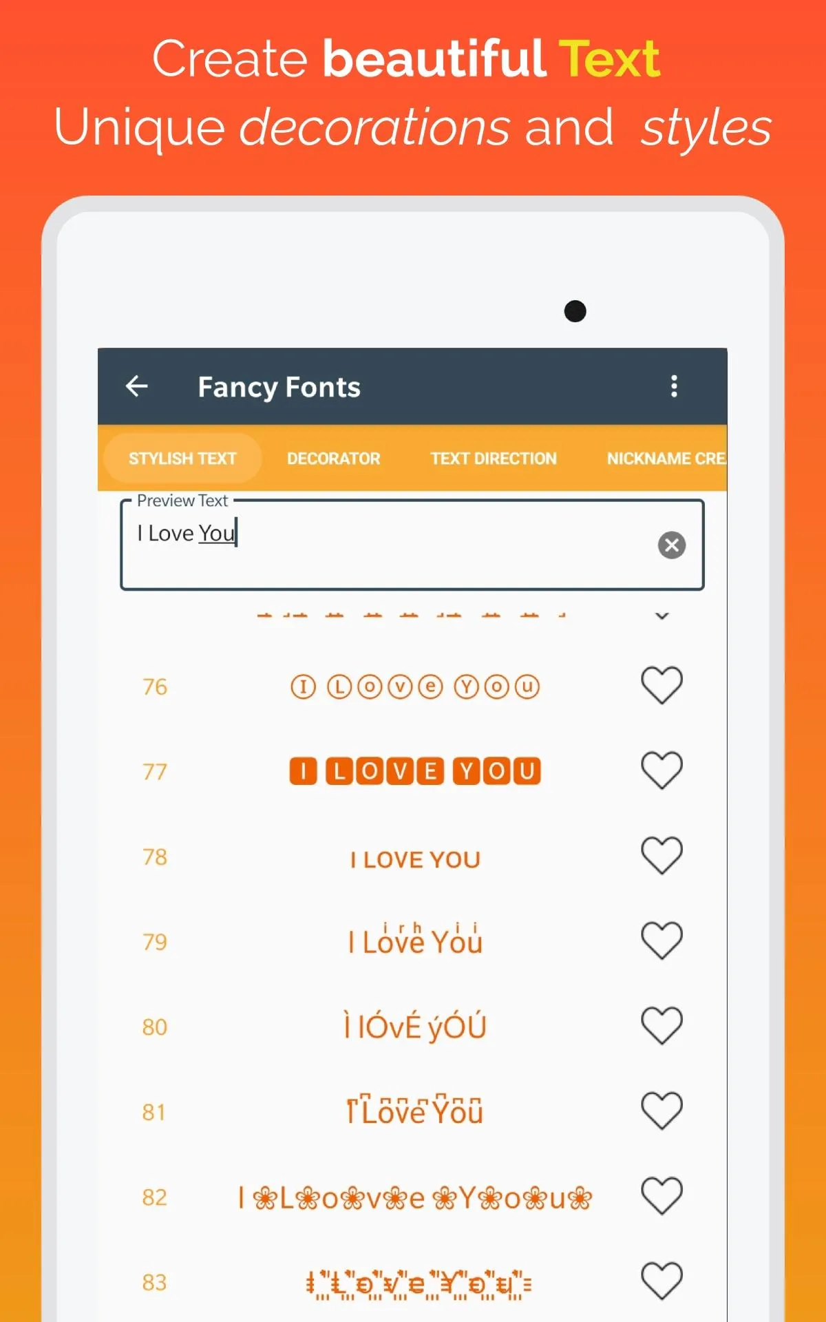 Stylish Fancy Text - Fonts | Indus Appstore | Screenshot