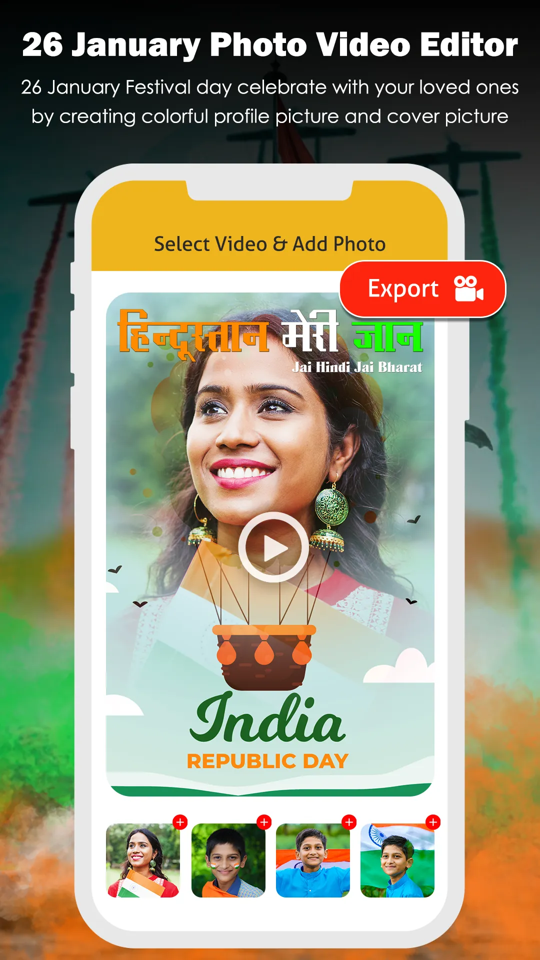 26 January Video Maker 2025 | Indus Appstore | Screenshot