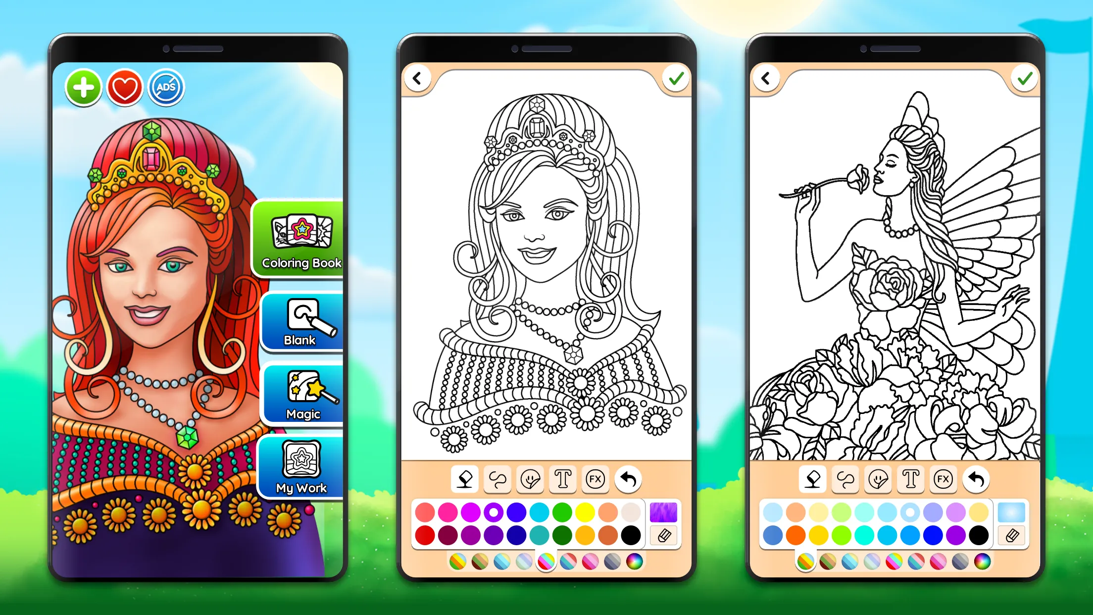 Princess Coloring Game | Indus Appstore | Screenshot