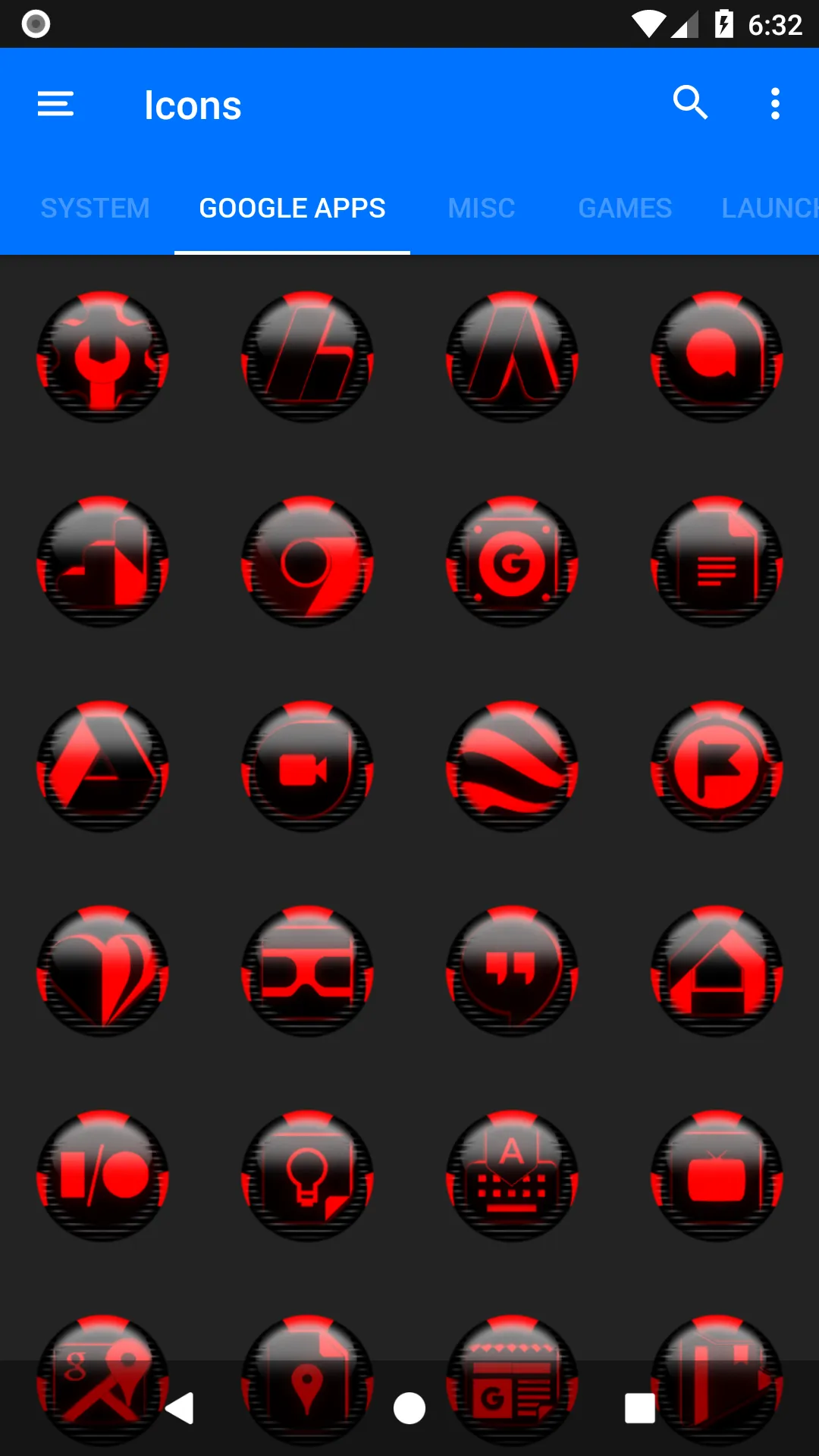 Red Icon Pack Style 6 | Indus Appstore | Screenshot