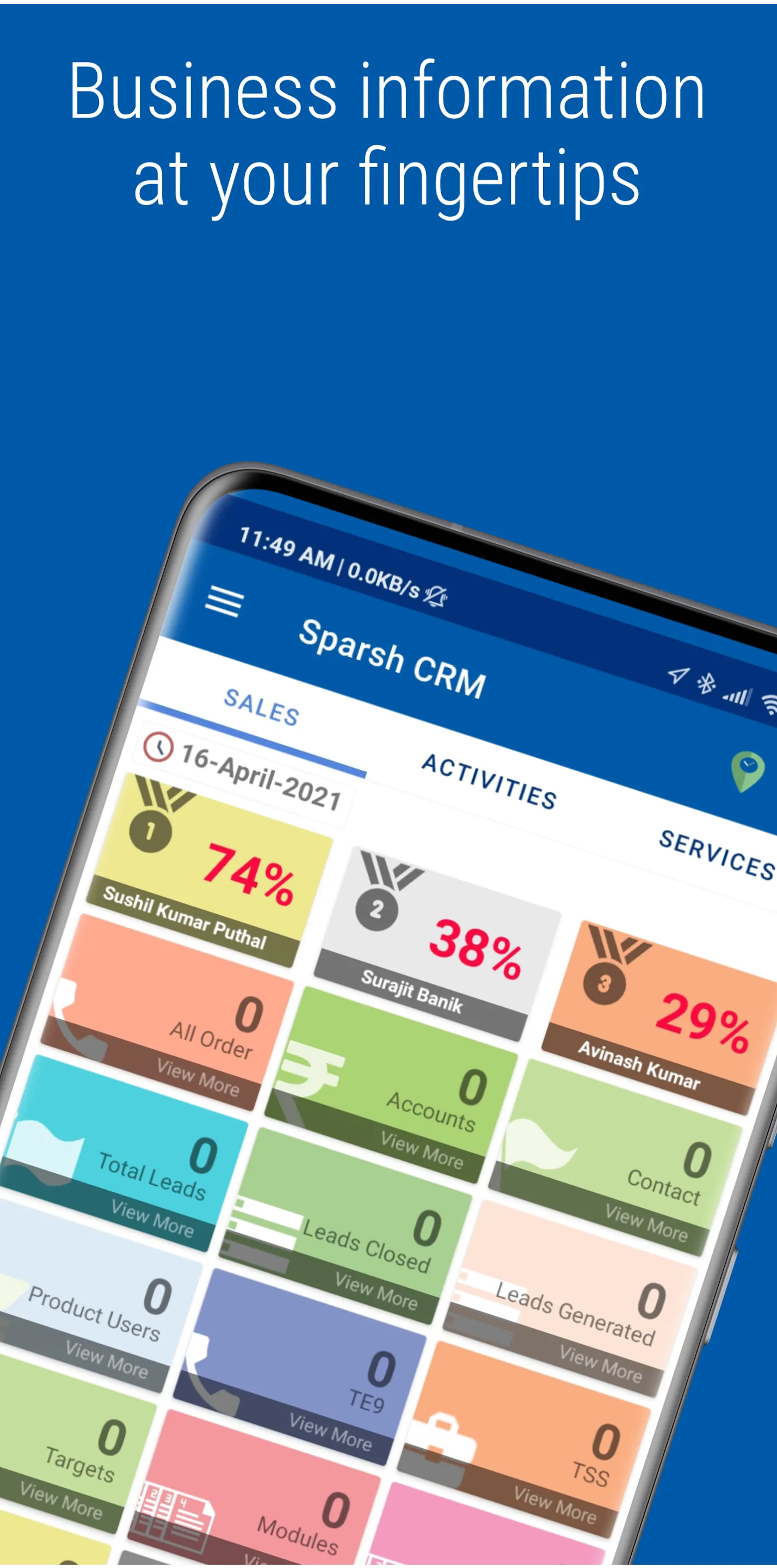 Sparsh.CRM | Indus Appstore | Screenshot