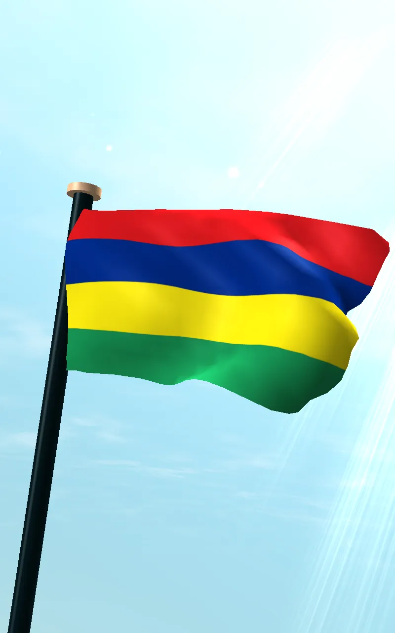 Mauritius Flag 3D Free | Indus Appstore | Screenshot