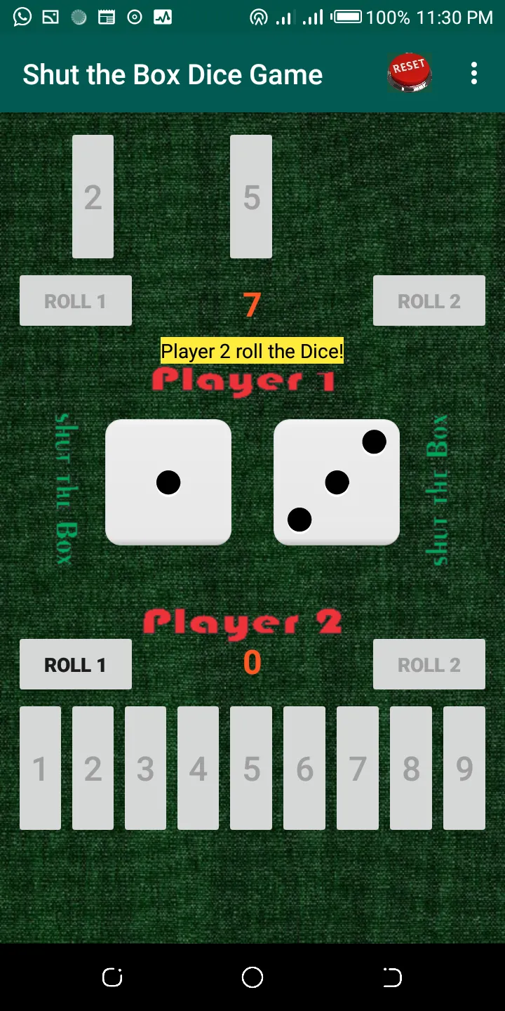 Shut-the-Box Dice Game | Indus Appstore | Screenshot