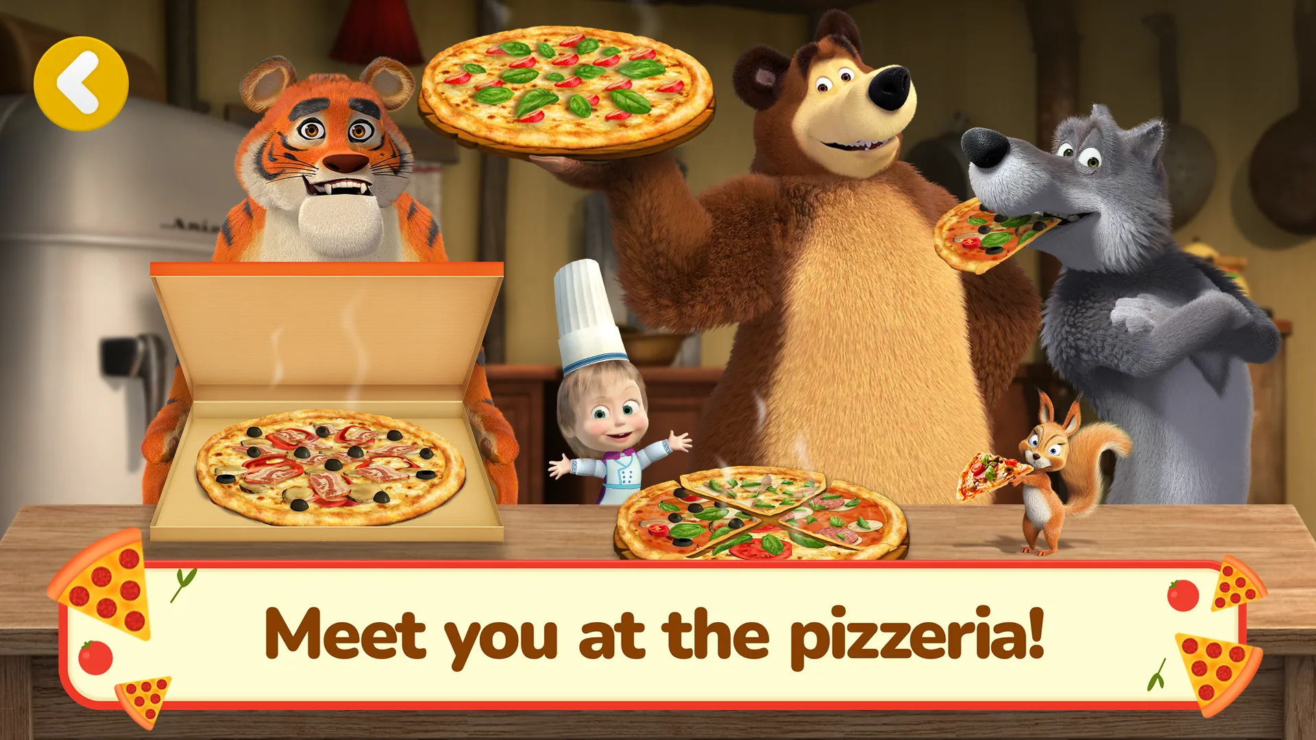 Masha and the Bear Pizza Maker | Indus Appstore | Screenshot