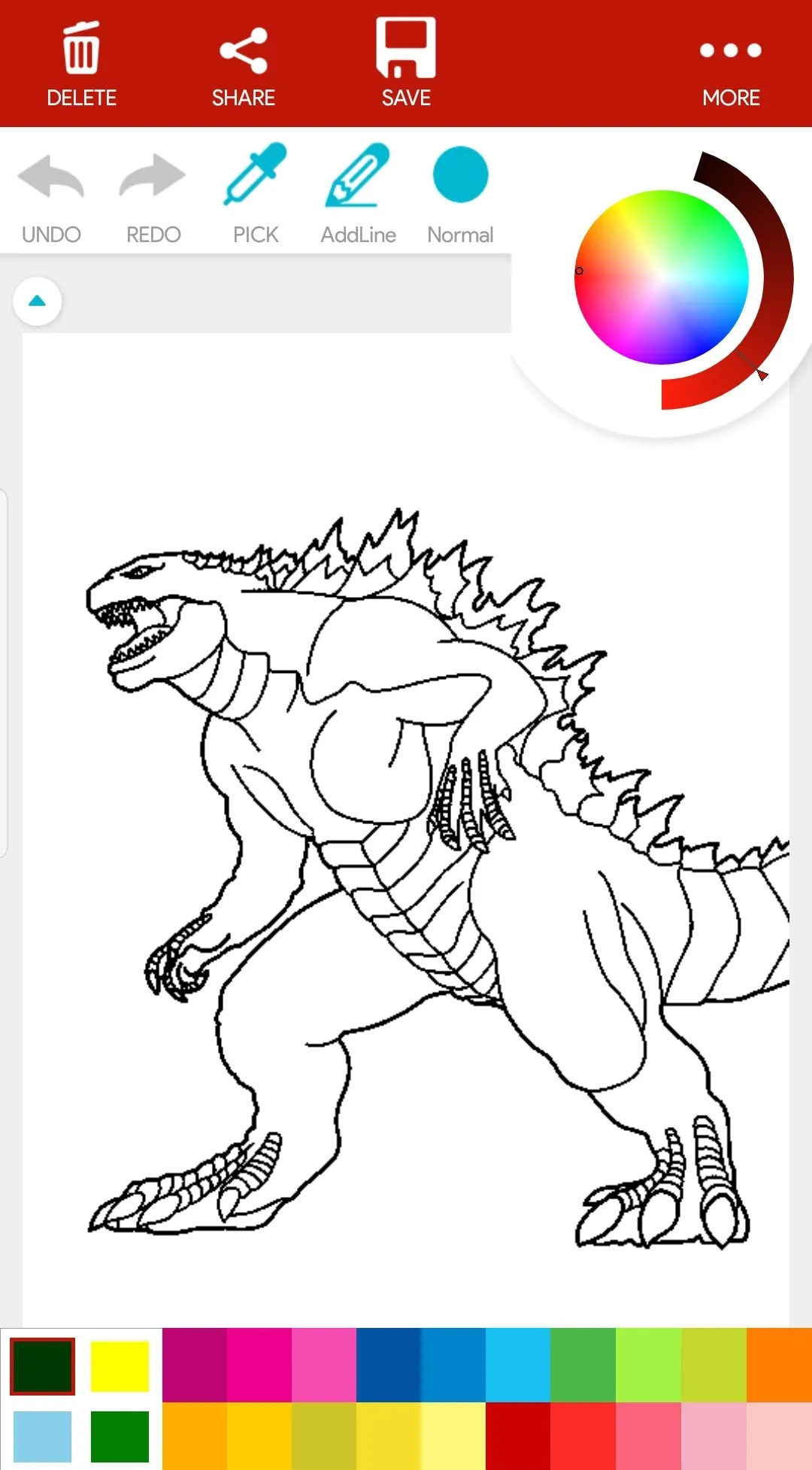 Monster Kaiju Coloring Book | Indus Appstore | Screenshot