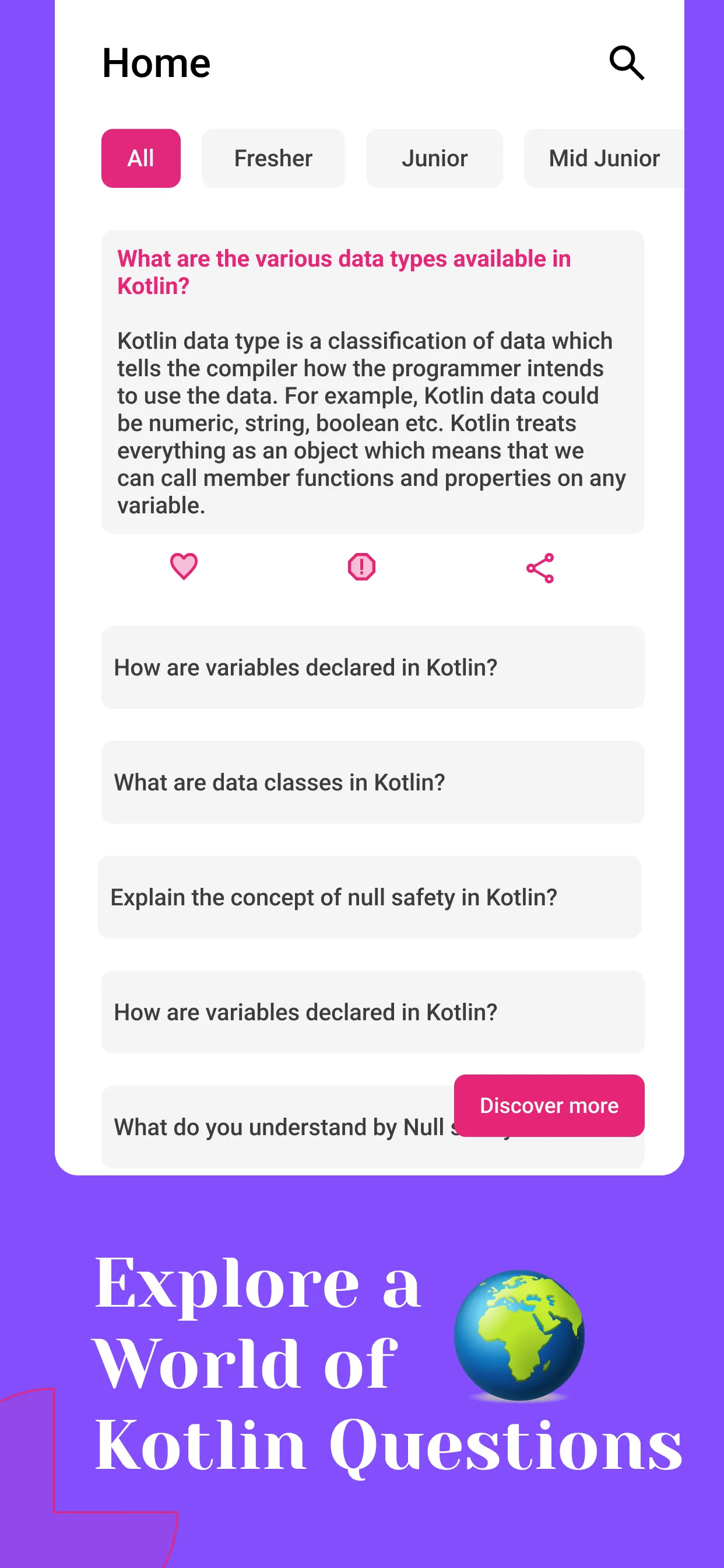 Kotlin Interview Question | Indus Appstore | Screenshot