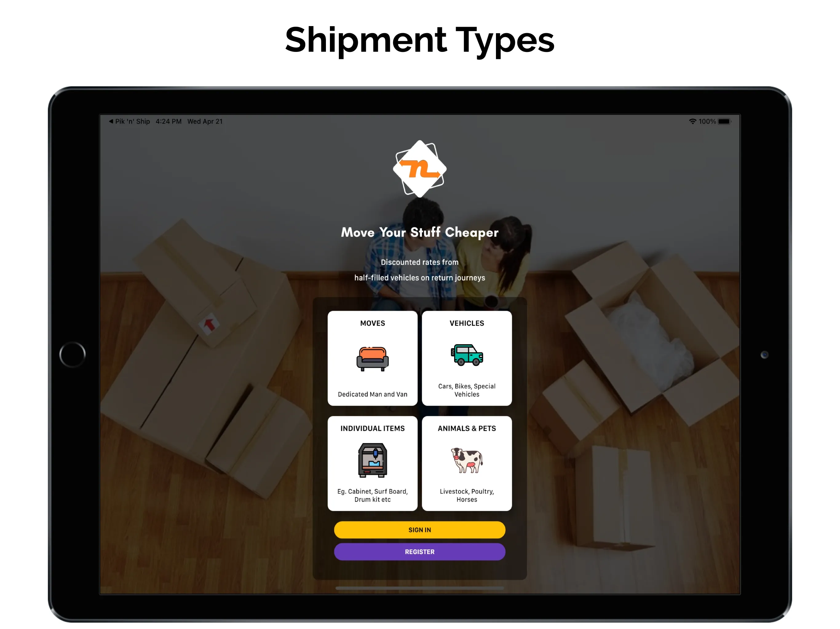 House Moving, Vehicle Shipping | Indus Appstore | Screenshot