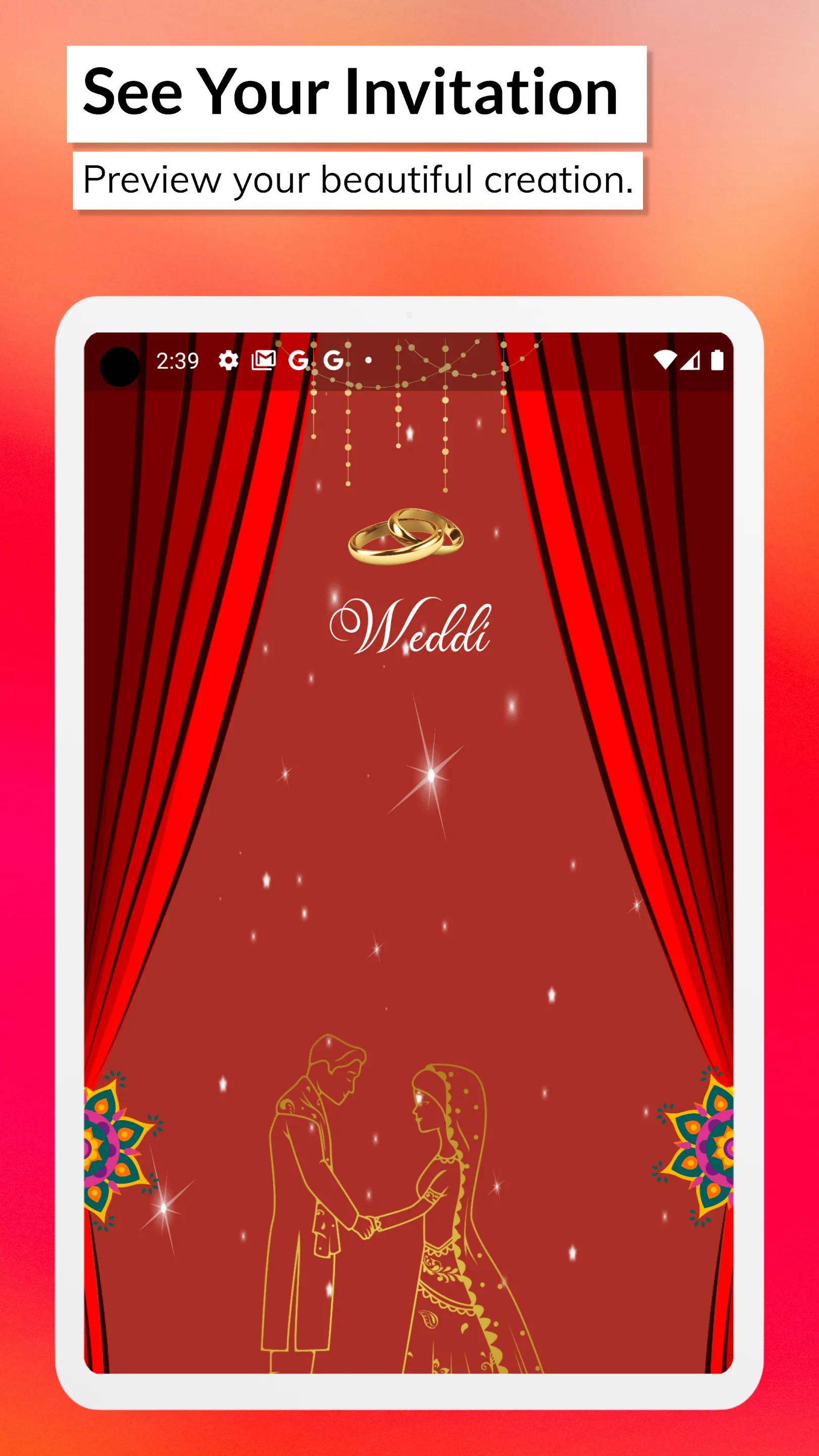 Wedding Invitation Video Maker | Indus Appstore | Screenshot