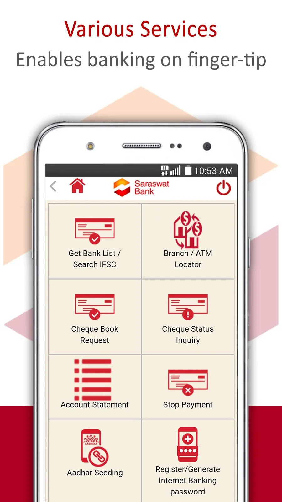 Saraswat Bank Mobile Banking | Indus Appstore | Screenshot