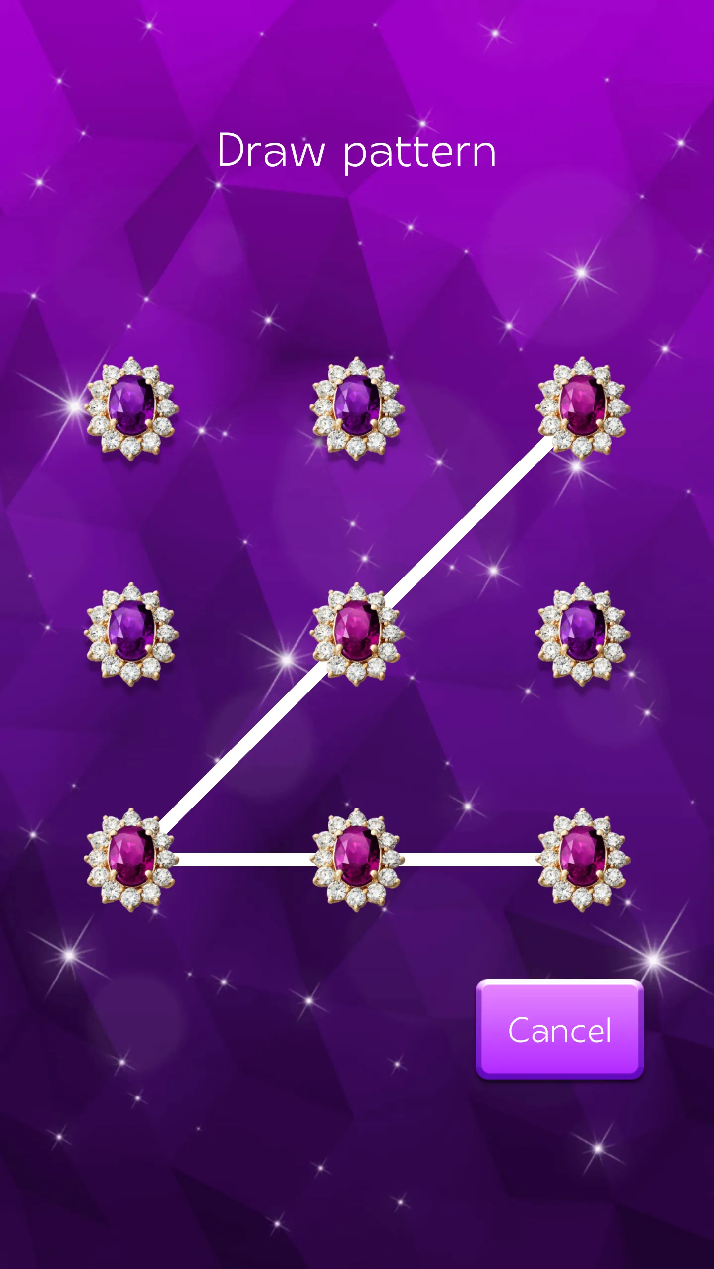 Purple Diamond Flower Zipper | Indus Appstore | Screenshot