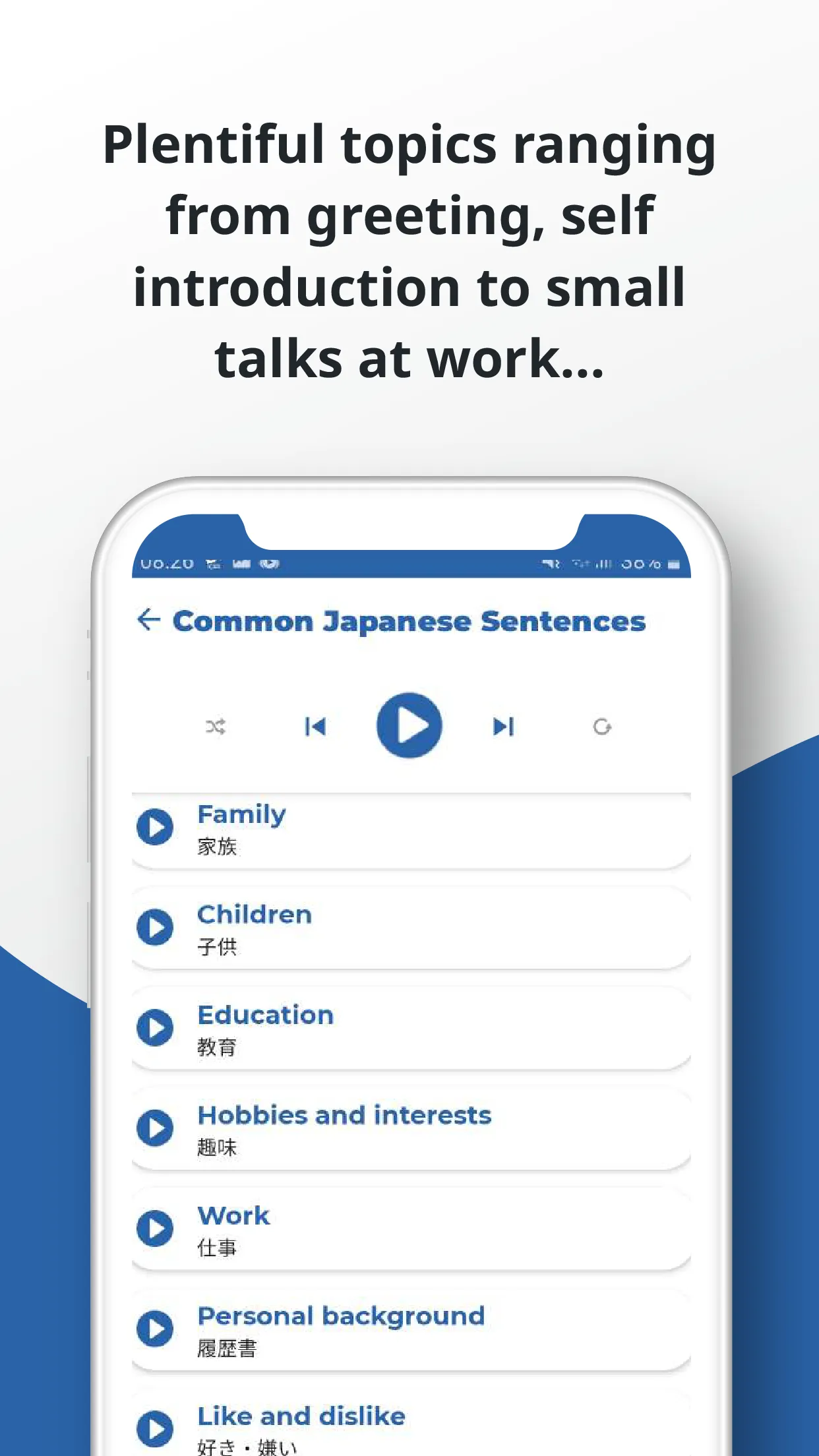 Japanese ー Listening・Speaking | Indus Appstore | Screenshot