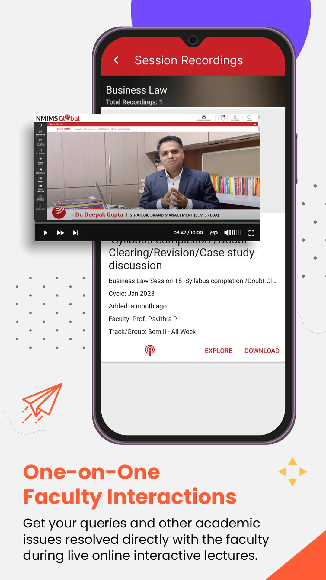 NMIMS CDOE Student App | Indus Appstore | Screenshot