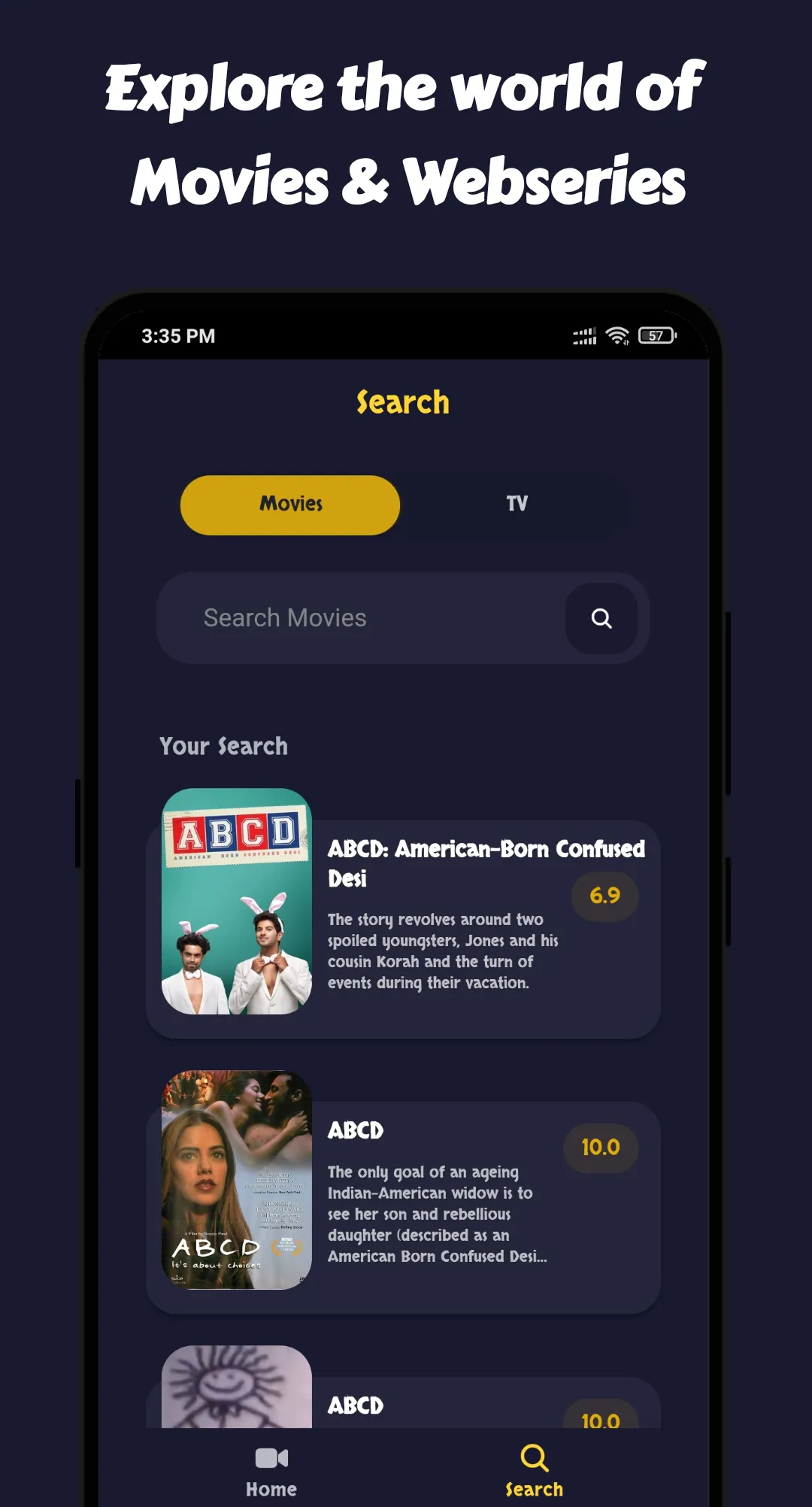 Ringz Movie Finder | Indus Appstore | Screenshot