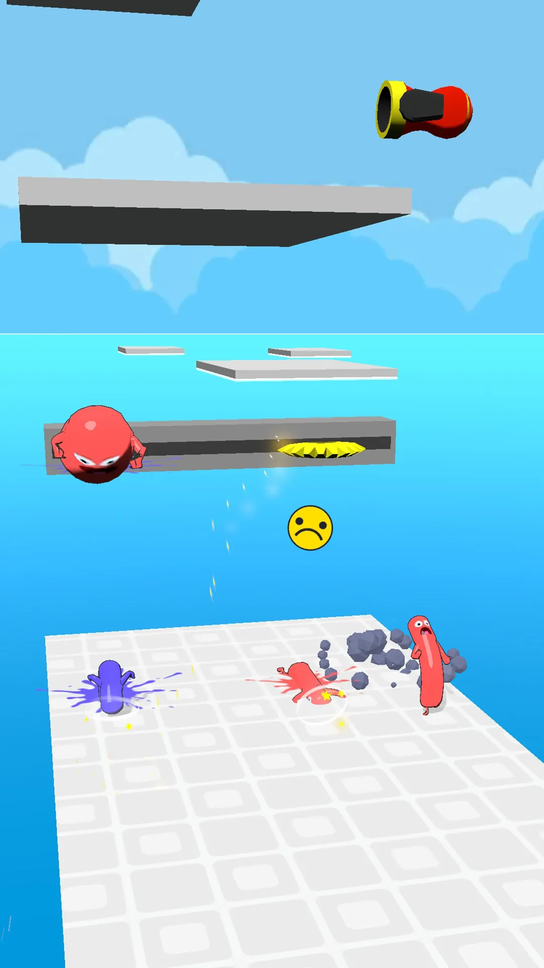 Falling Sausage - Fun Race 3D | Indus Appstore | Screenshot