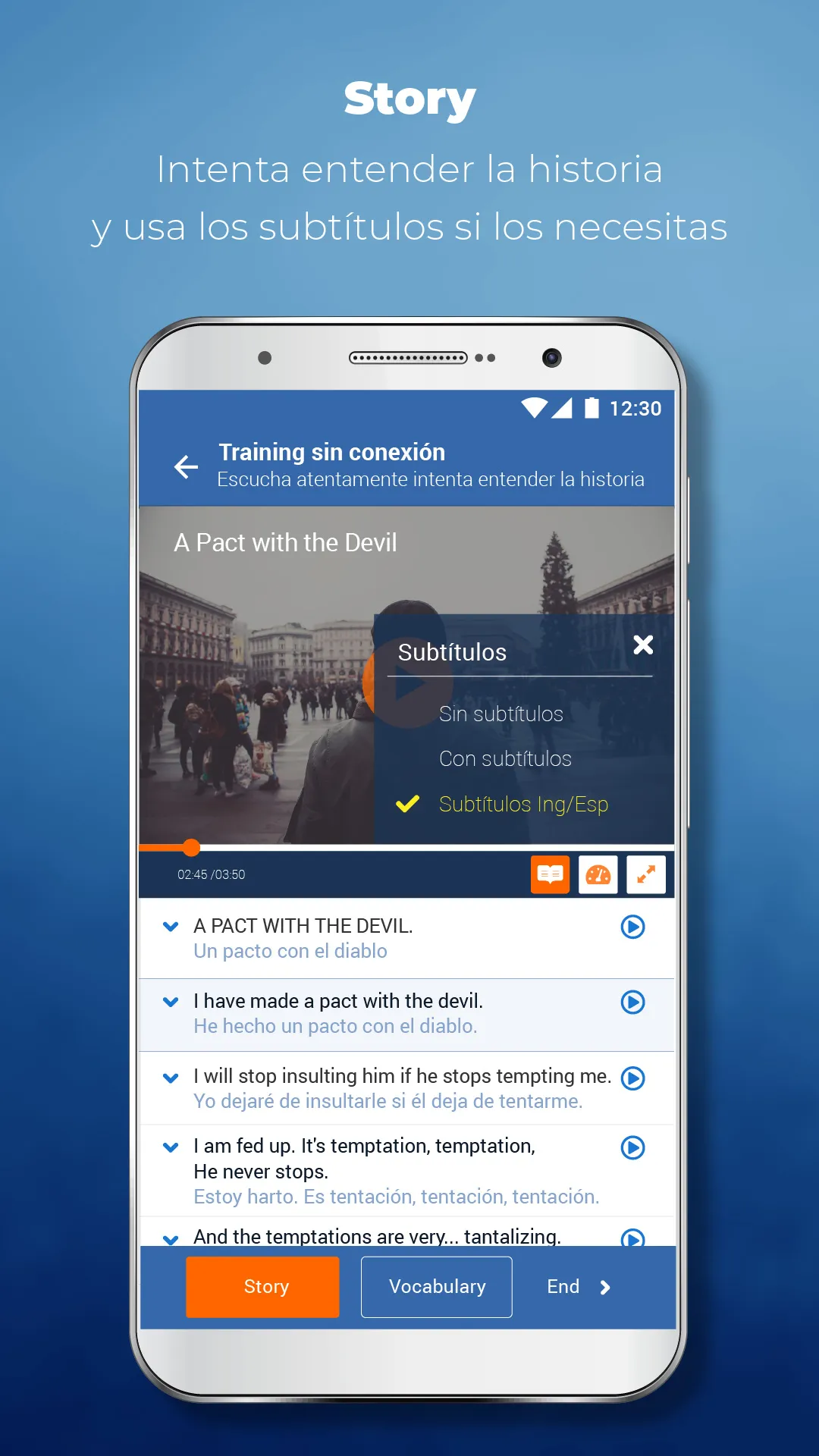 Inglés: Miles Vídeos Listening | Indus Appstore | Screenshot