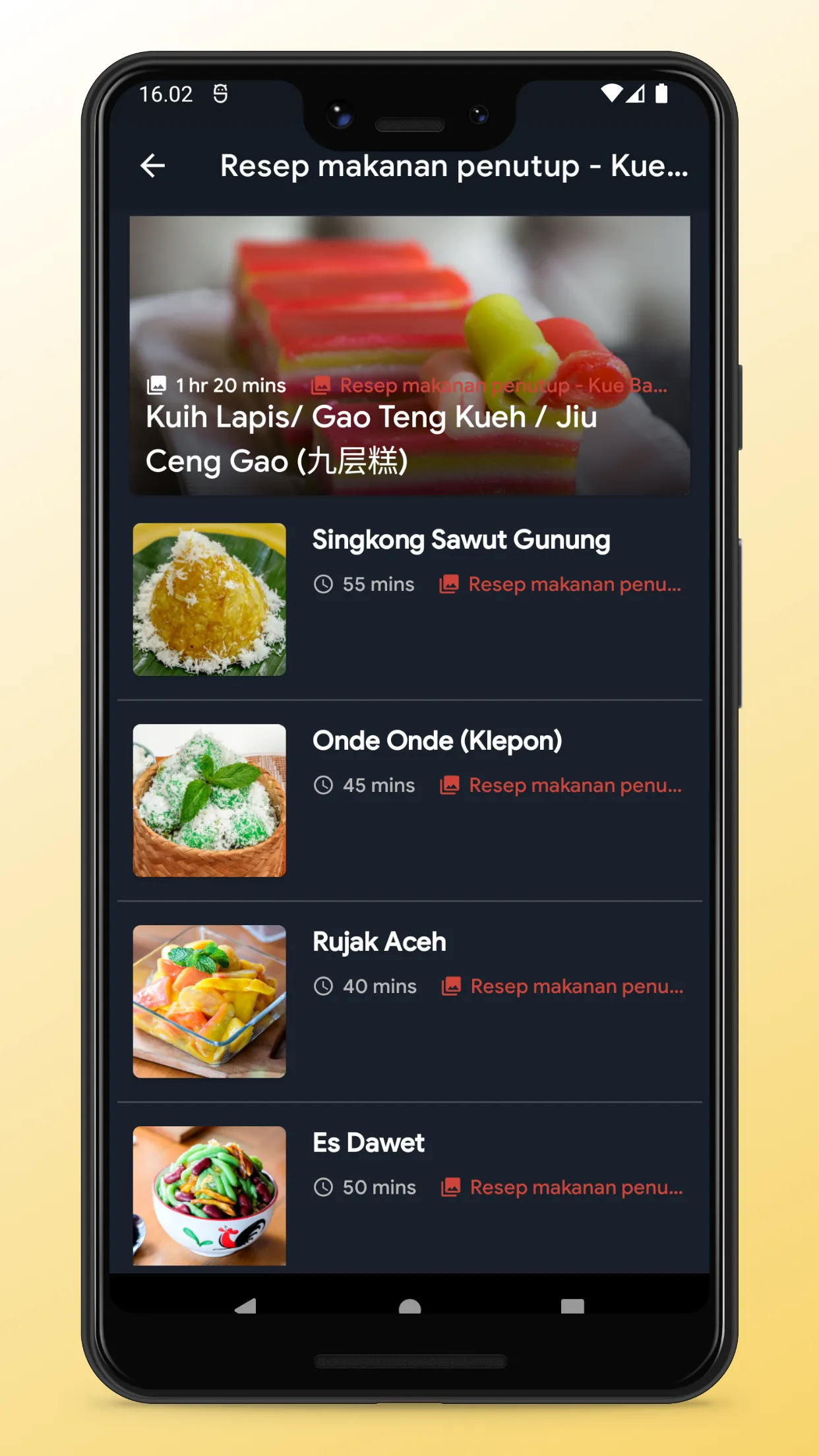 Indonesian Food Recipes App | Indus Appstore | Screenshot