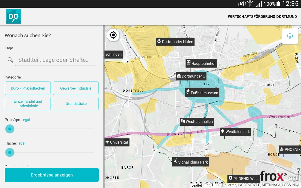 Dortmunder Immobilien App | Indus Appstore | Screenshot