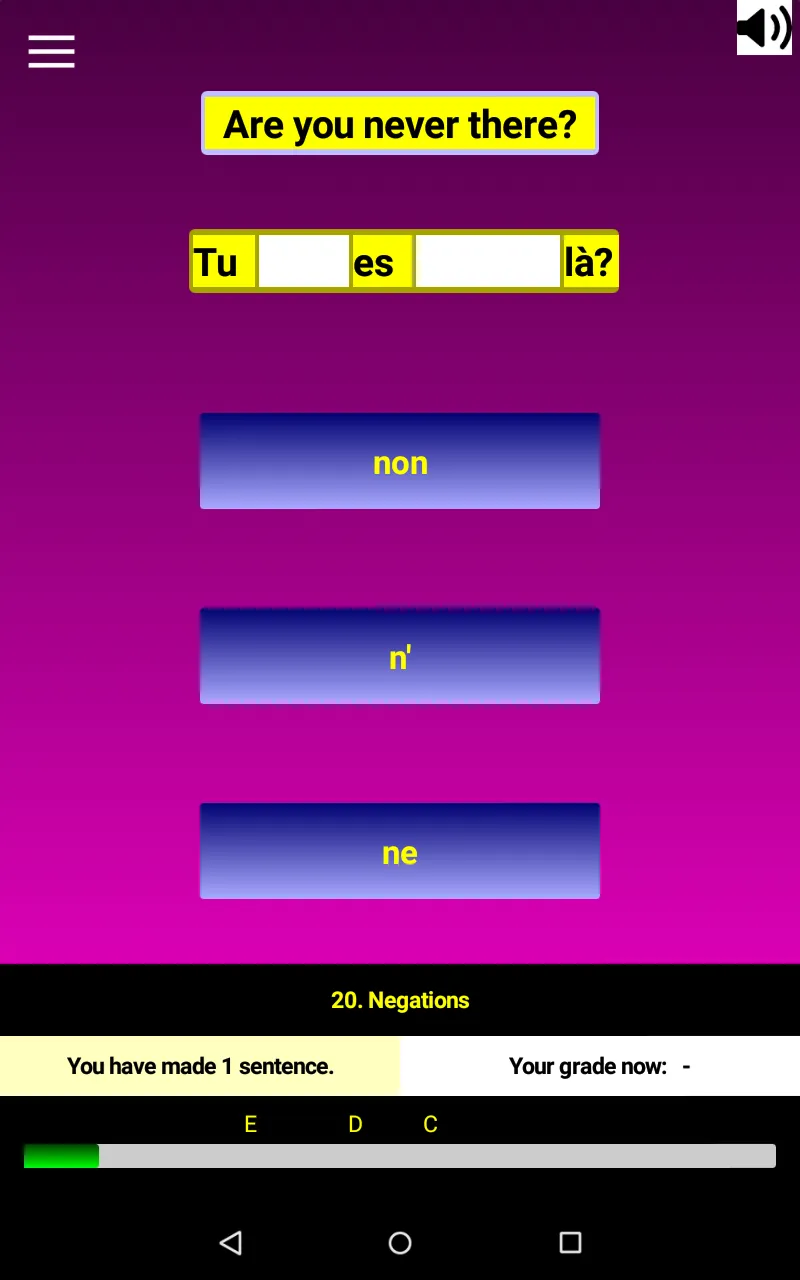 French Grammar Gaps D | Indus Appstore | Screenshot