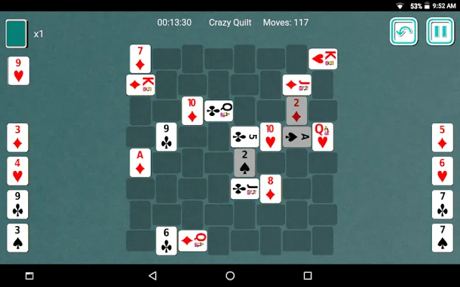 Crazy Quilt Solitaire | Indus Appstore | Screenshot