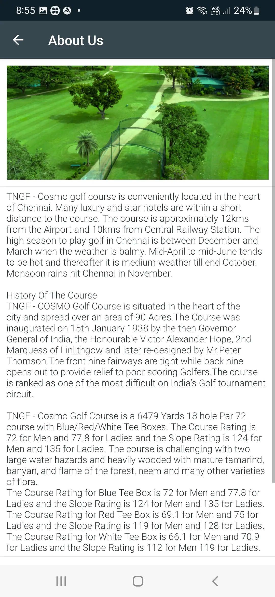 Tamil Nadu Golf Federation | Indus Appstore | Screenshot