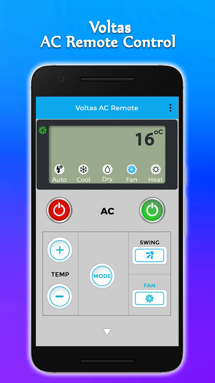 AC Remote Control For Voltas | Indus Appstore | Screenshot