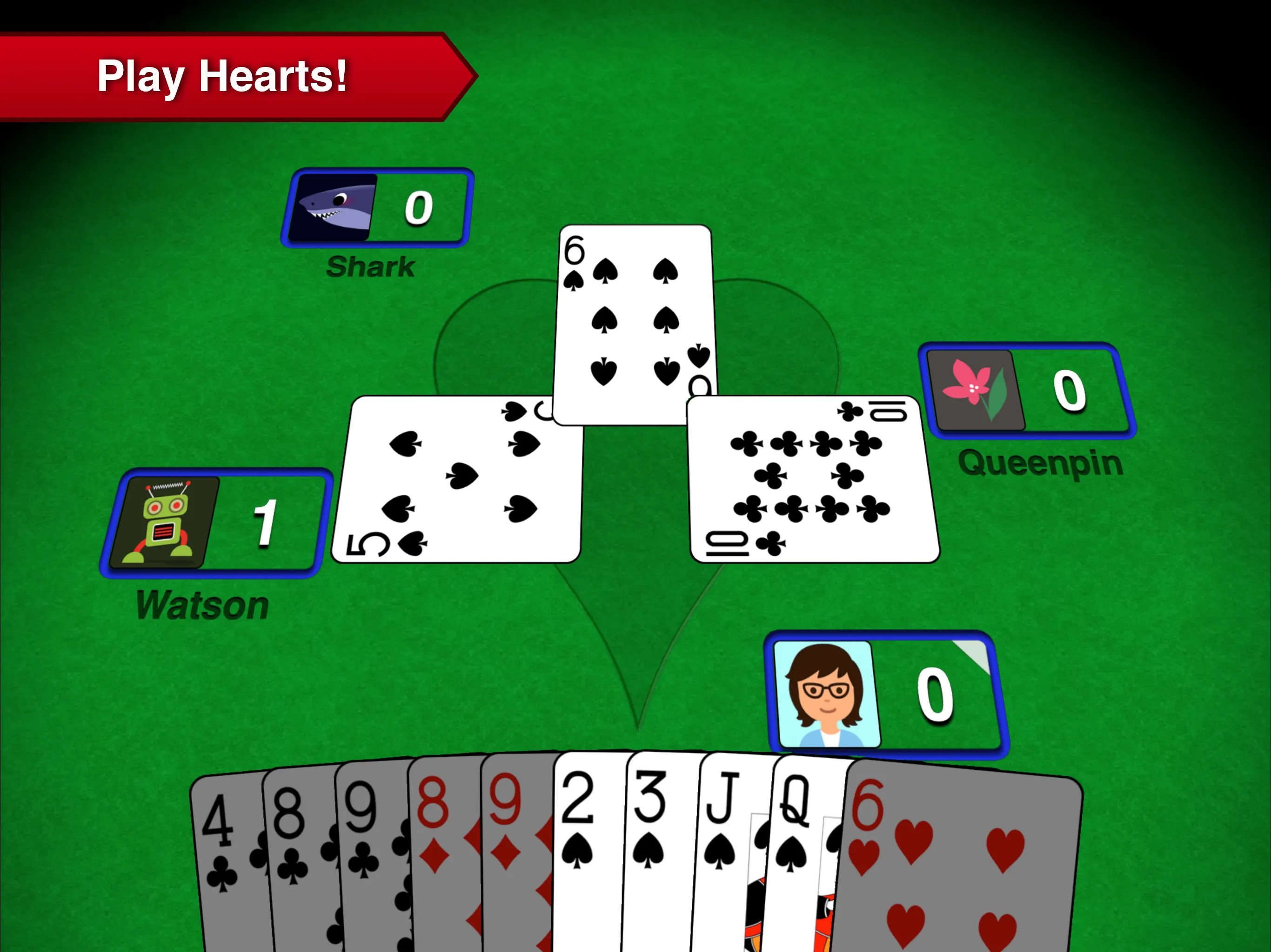 Hearts + Classic Card Game | Indus Appstore | Screenshot