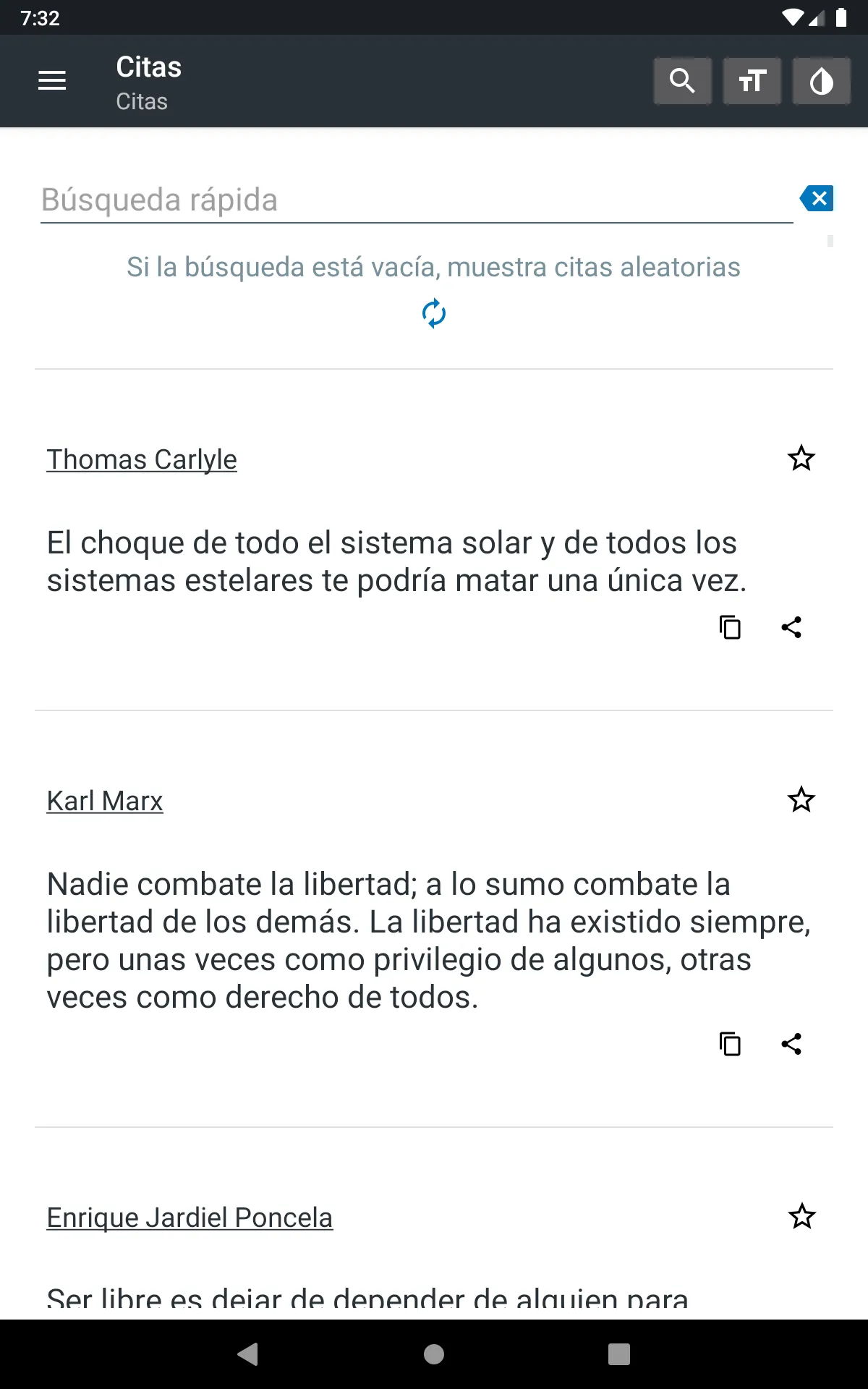 Frases y citas célebres 15 000 | Indus Appstore | Screenshot