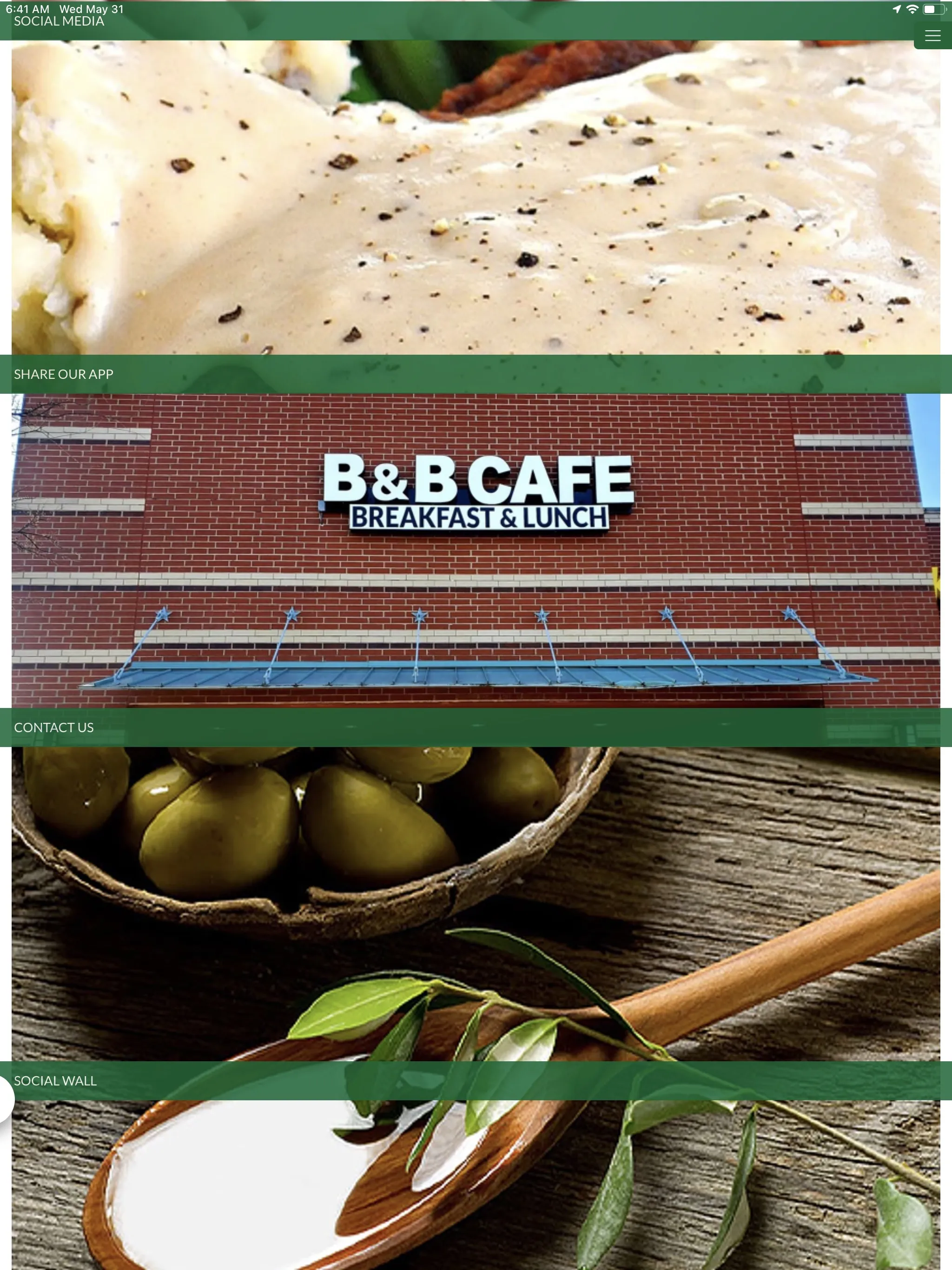 B&B Cafe Restaurant | Indus Appstore | Screenshot