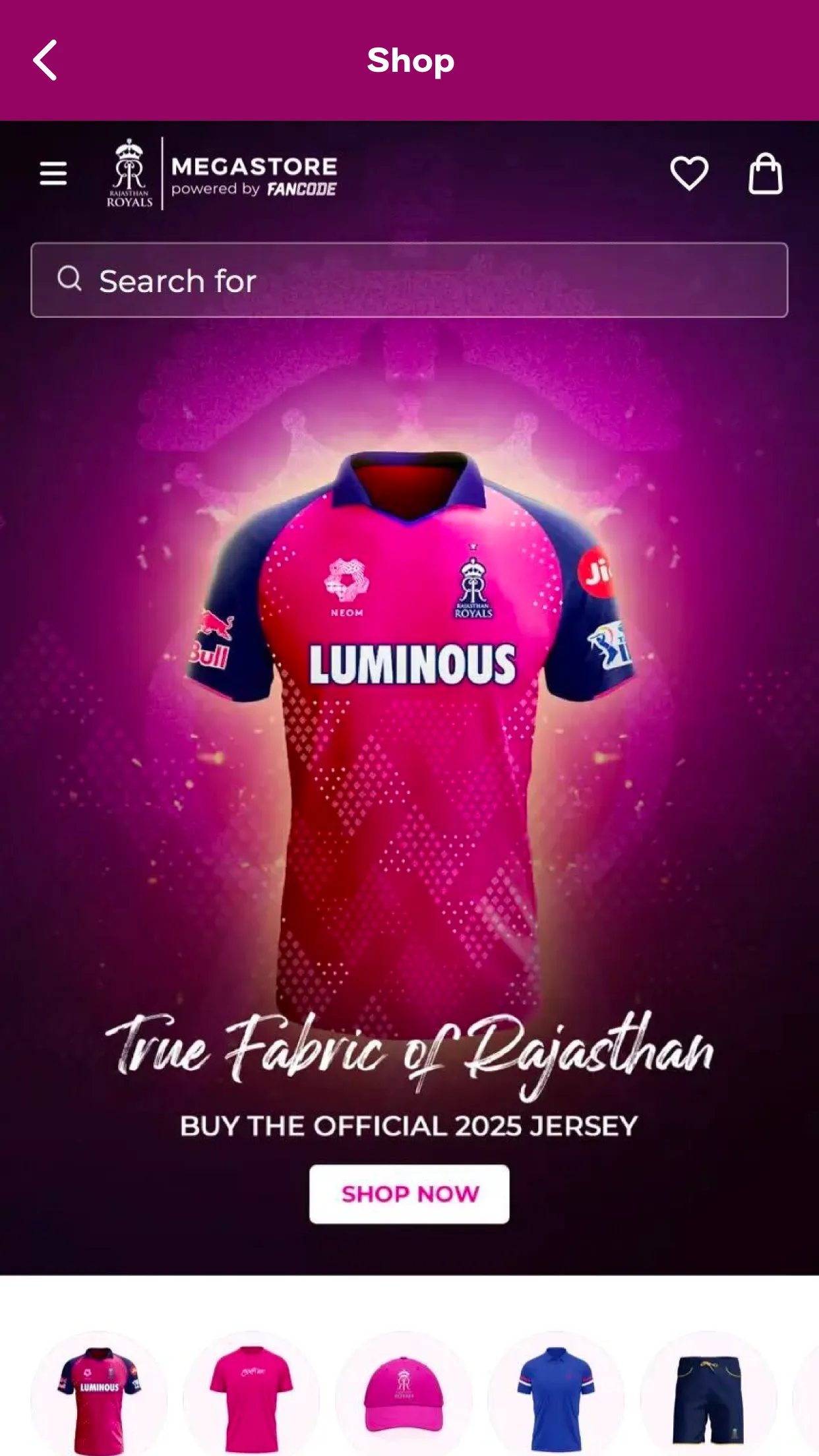 Rajasthan Royals Official App | Indus Appstore | Screenshot
