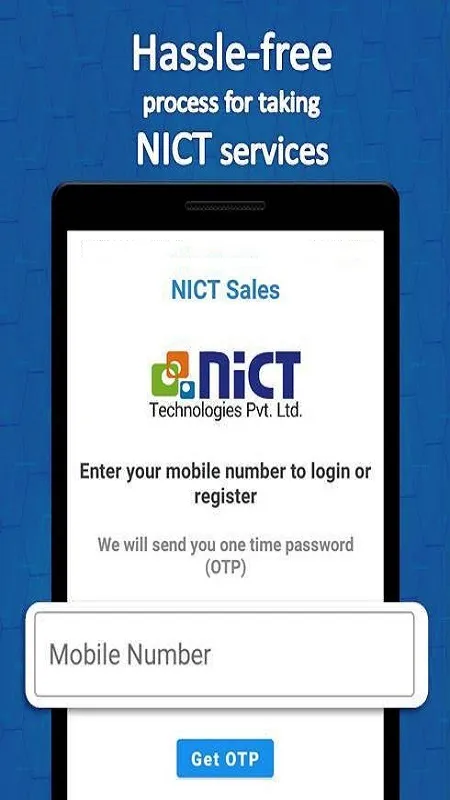NICT Sales (CSP Registration) | Indus Appstore | Screenshot