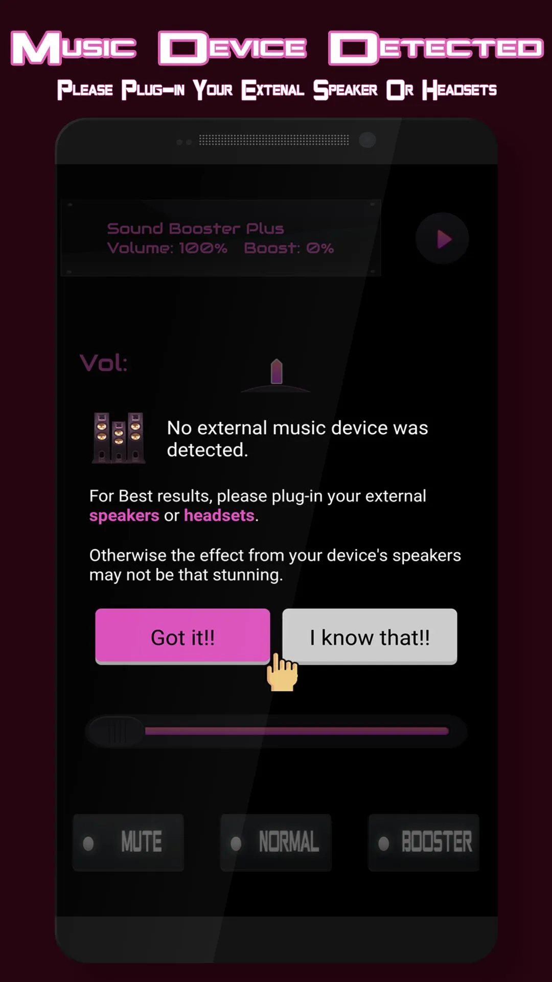 Sound Booster Plus | Indus Appstore | Screenshot