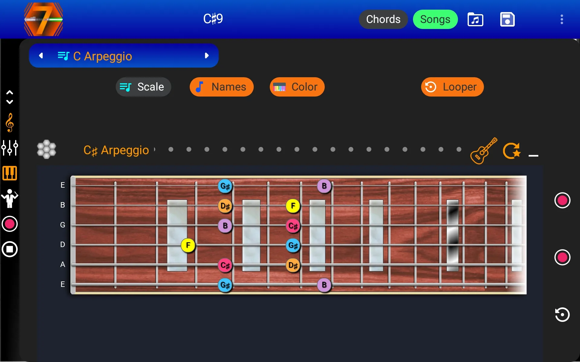 7 Pad : Scales and chords | Indus Appstore | Screenshot