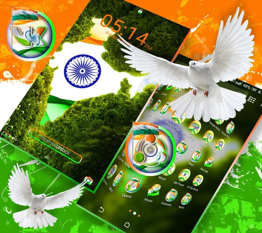 Independence Day LauncherTheme | Indus Appstore | Screenshot