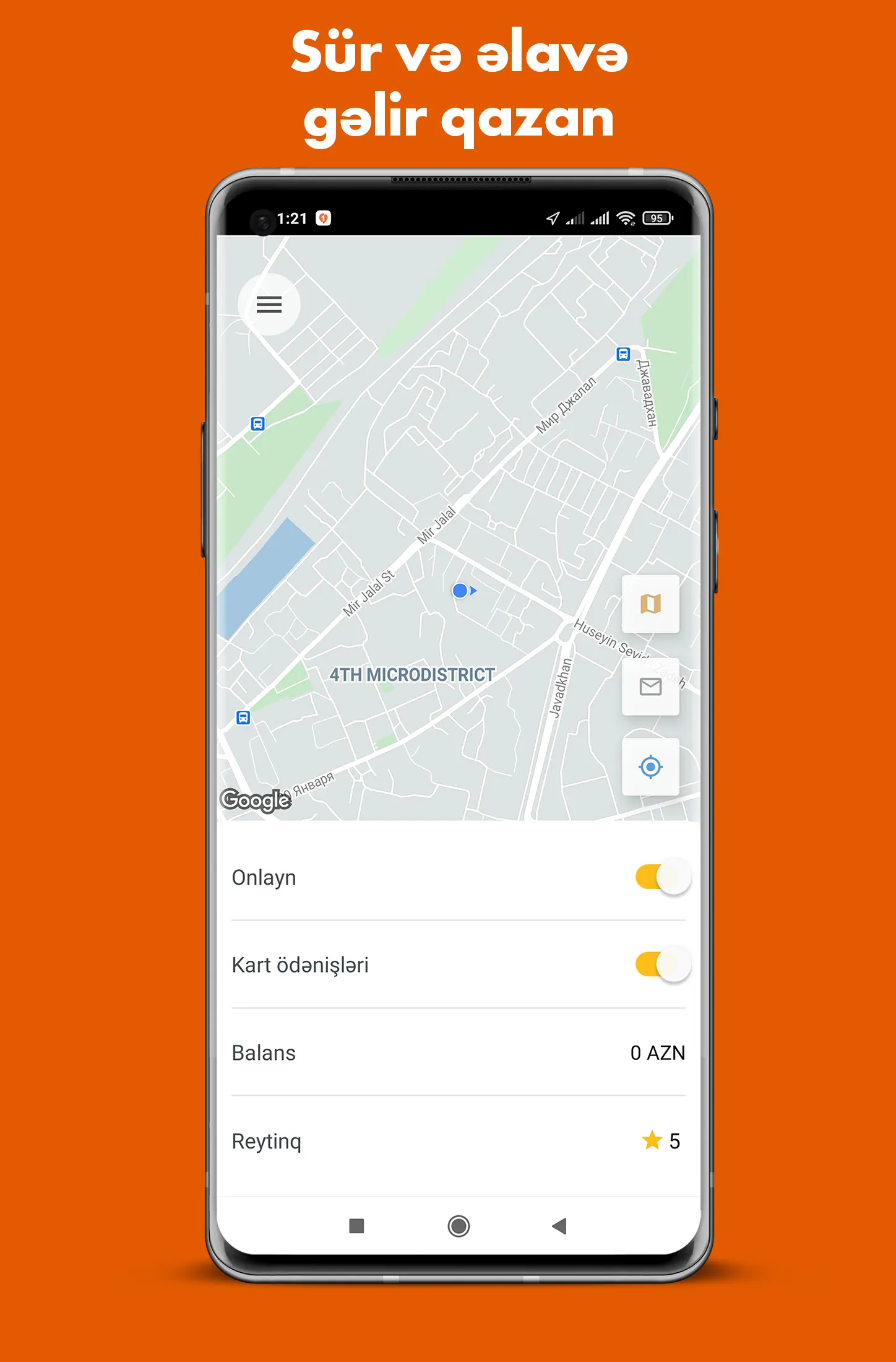 1Taxi.az - Sürücülər üçün | Indus Appstore | Screenshot