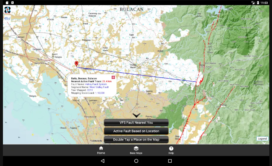 The PHIVOLCS FaultFinder | Indus Appstore | Screenshot